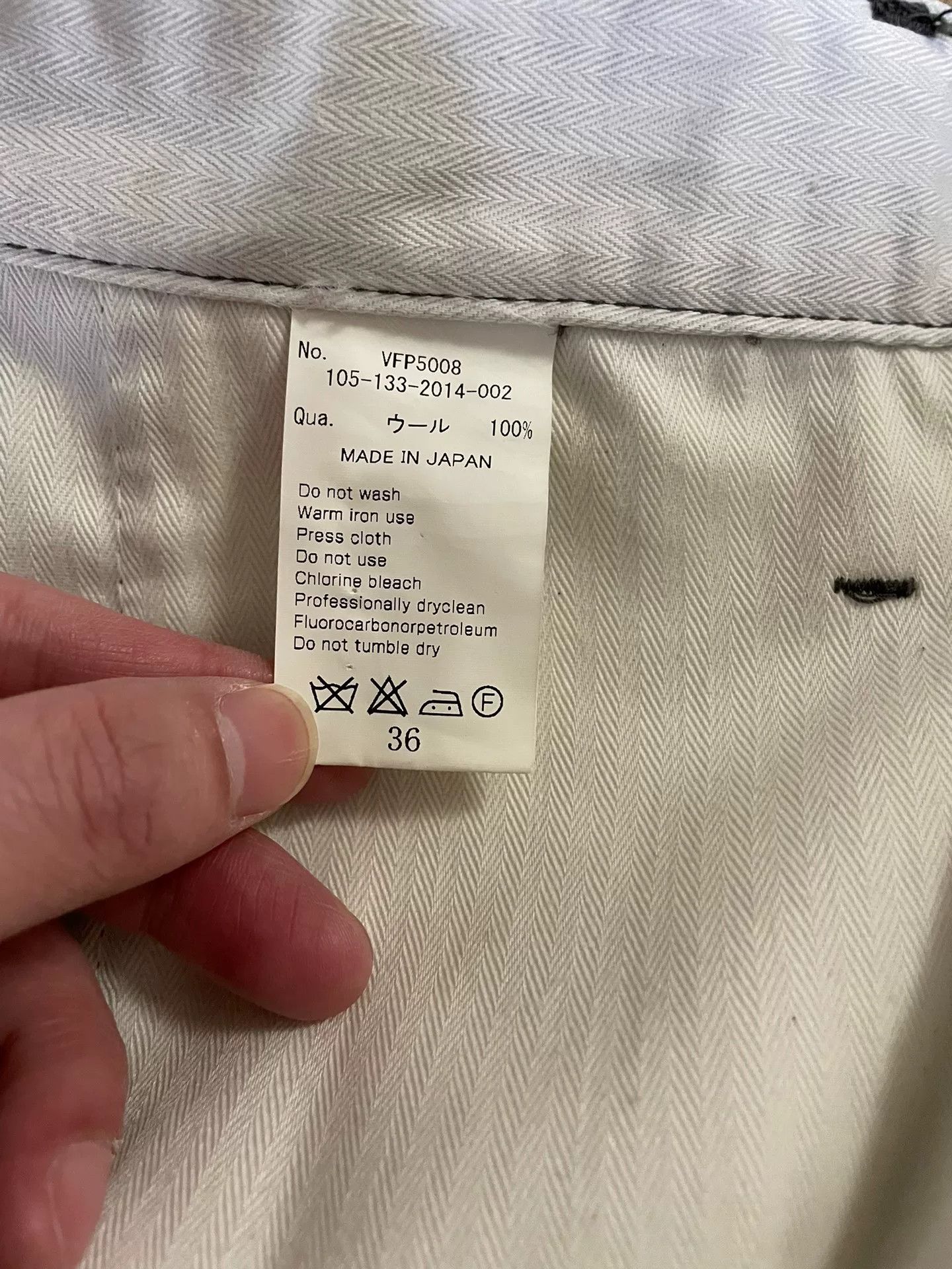 Fragment Design vanquish & fragment gray wool striped pants Size US 36 / EU 52 - 8 Thumbnail