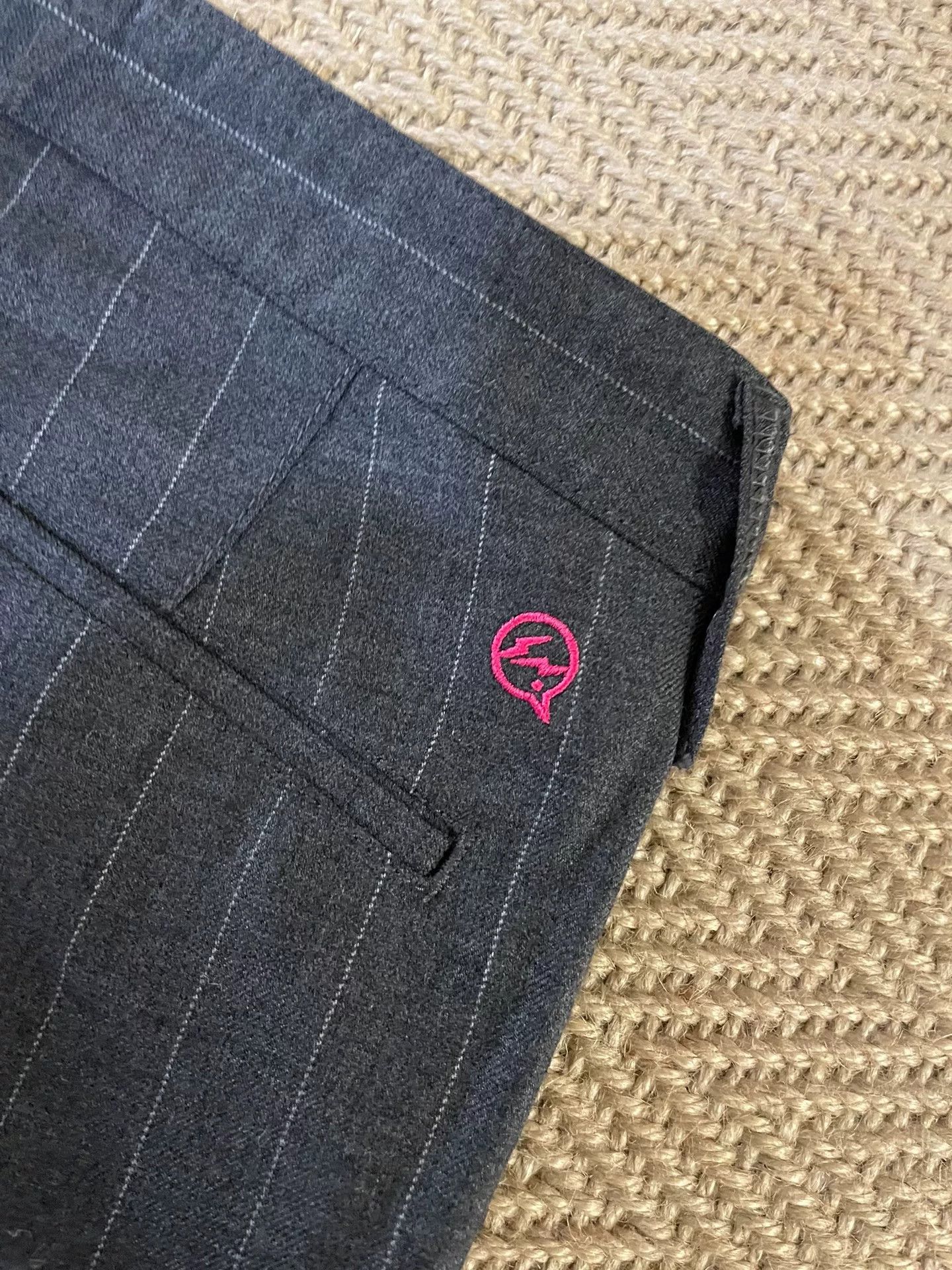 Fragment Design vanquish & fragment gray wool striped pants Size US 36 / EU 52 - 6 Thumbnail