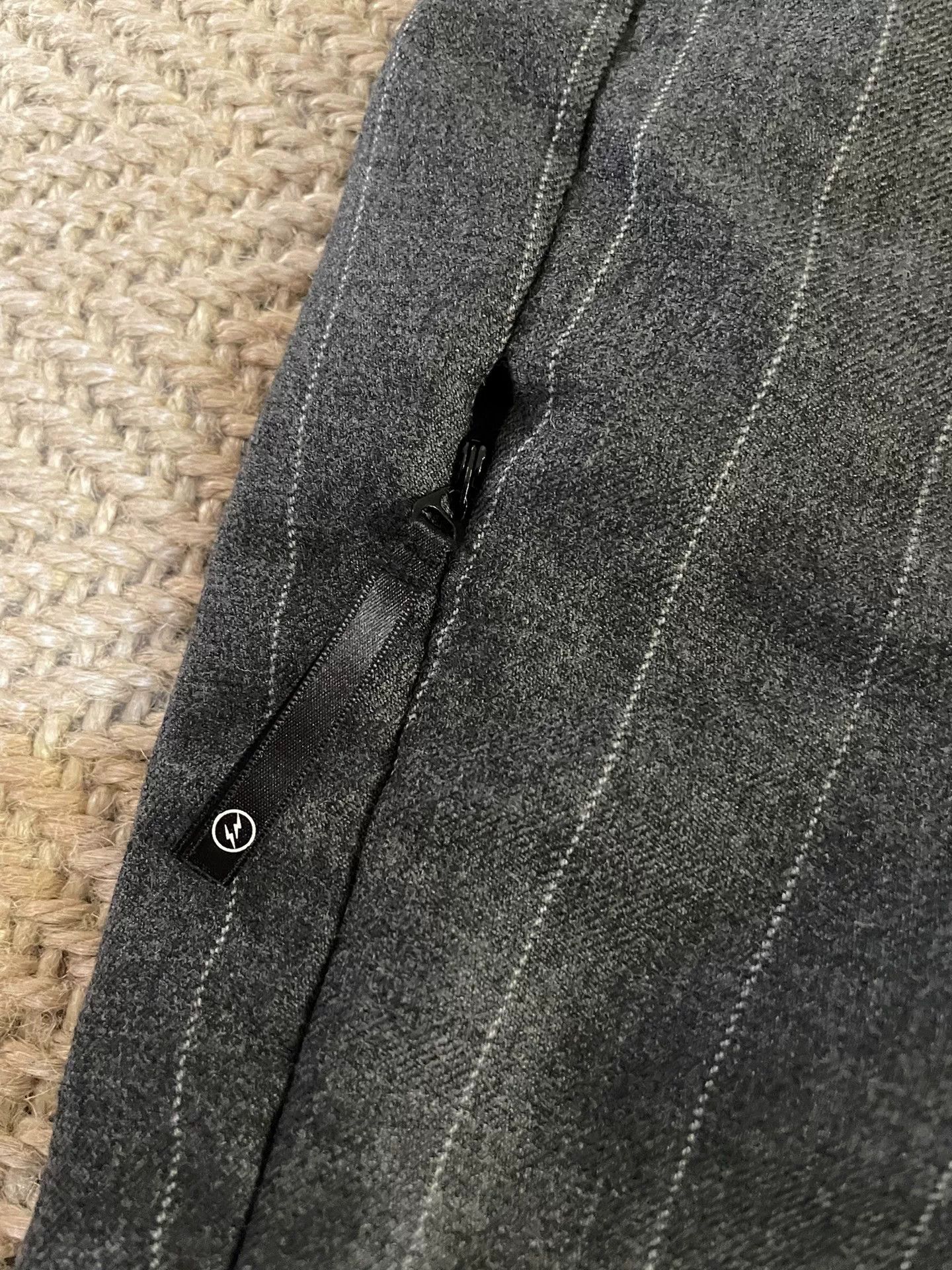Fragment Design vanquish & fragment gray wool striped pants Size US 36 / EU 52 - 4 Thumbnail