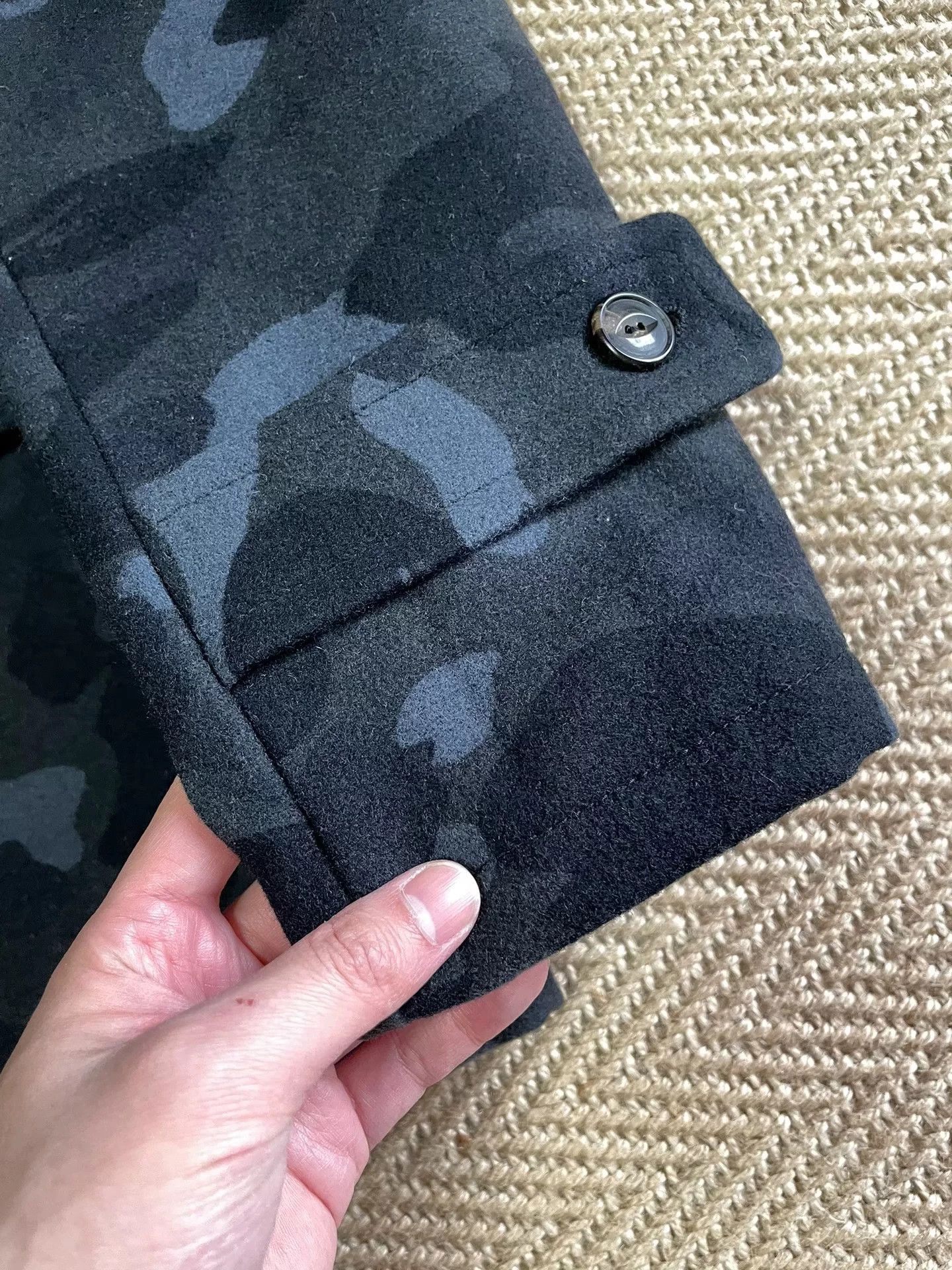 Bape BAPE 1ST CAMO Black Camo Wool Coat Size US M / EU 48-50 / 2 - 3 Thumbnail