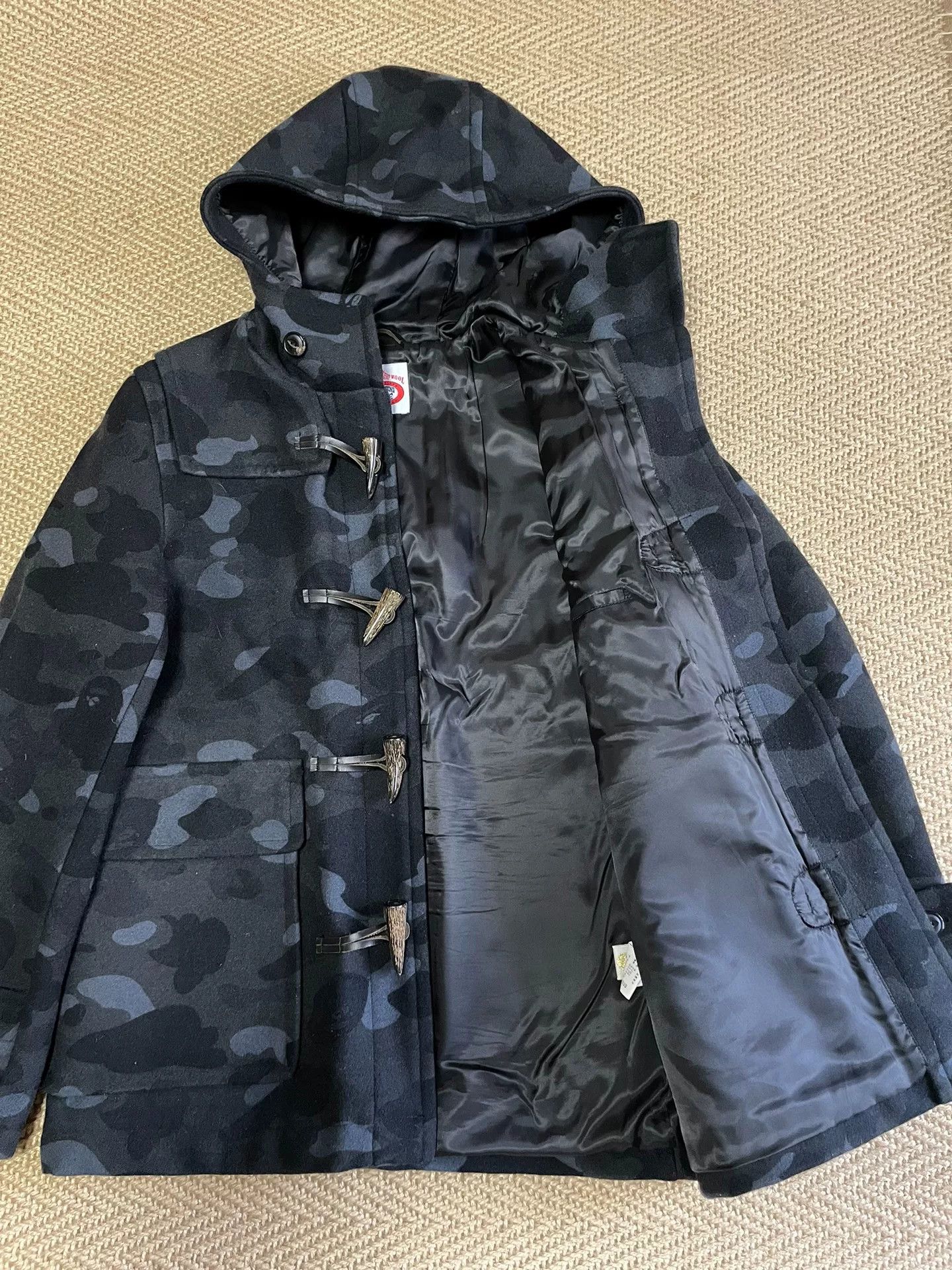 Bape BAPE 1ST CAMO Black Camo Wool Coat Size US M / EU 48-50 / 2 - 2 Thumbnail