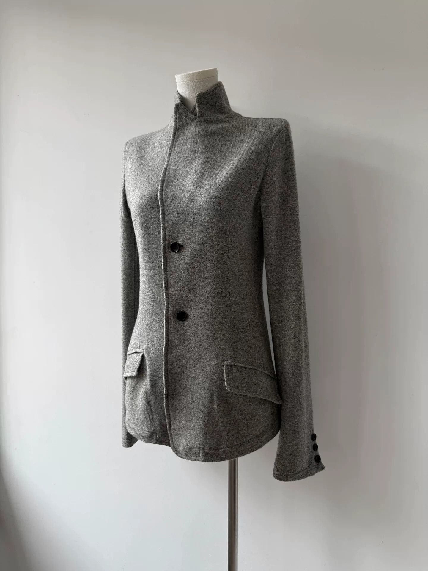 Yohji Yamamoto yohji yamamoto noir wool blazer jacket Size US M / EU 48-50 / 2 - 2 Thumbnail
