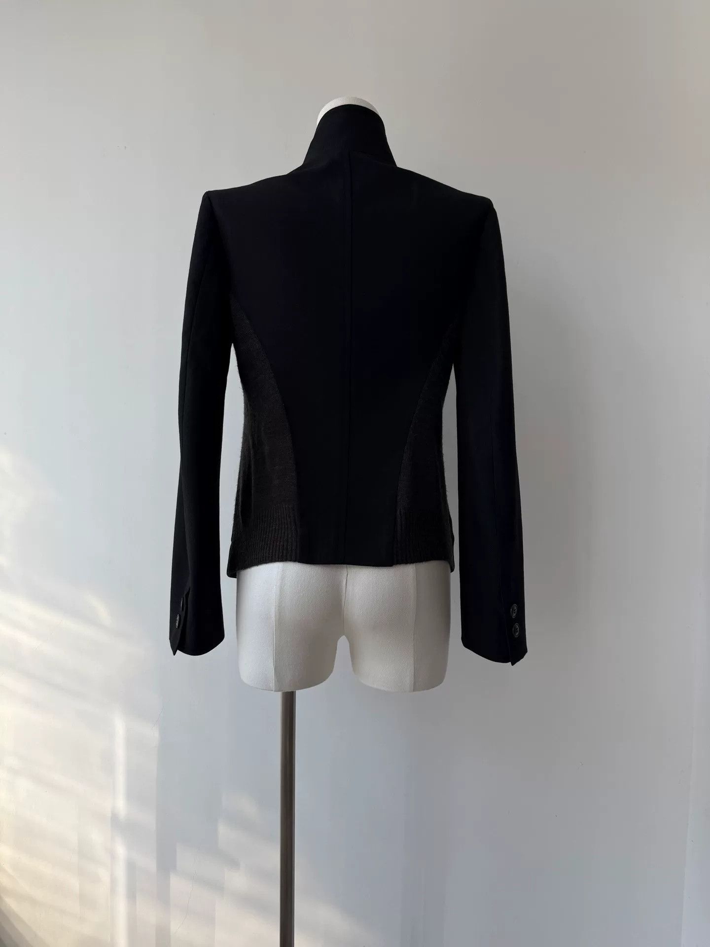 Y's minimalist black wool tailored jacket Size M / US 6-8 / IT 42-44 - 5 Thumbnail