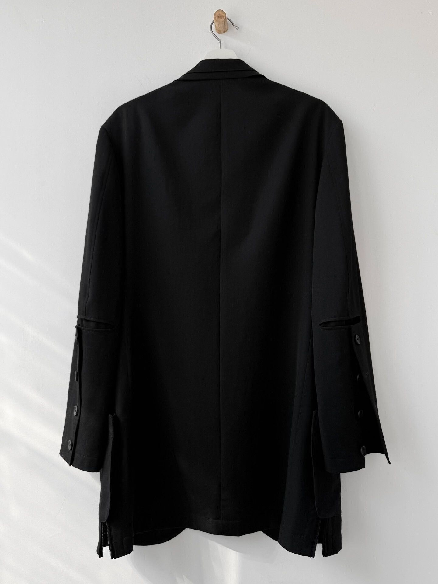 Yohji Yamamoto Yohji Yamamoto Black Gaba Wool Jacket Size US M / EU 48-50 / 2 - 7 Thumbnail