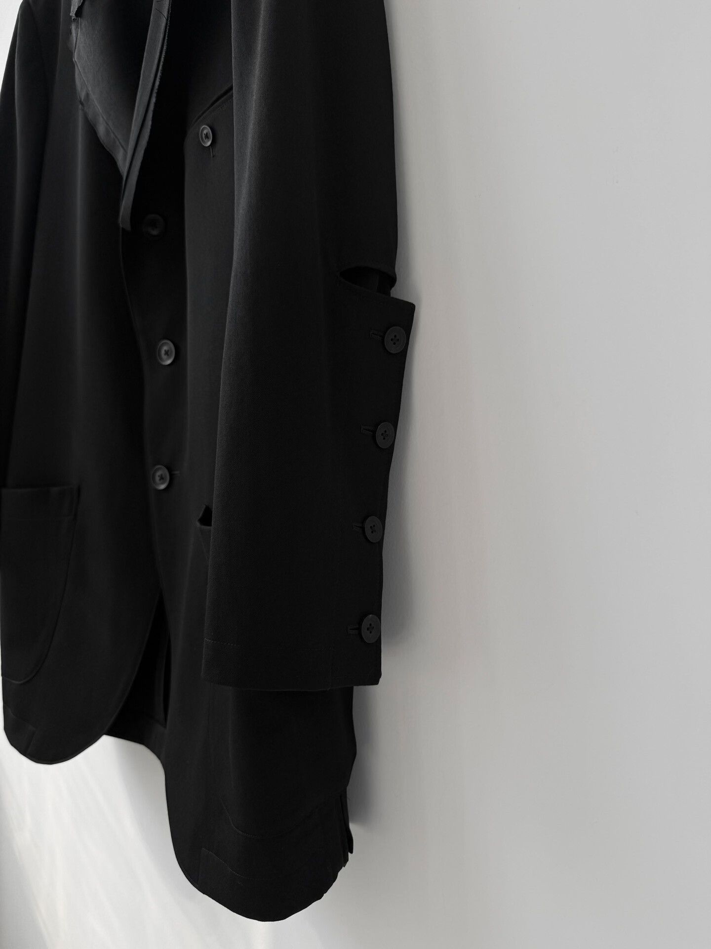 Yohji Yamamoto Yohji Yamamoto Black Gaba Wool Jacket Size US M / EU 48-50 / 2 - 4 Thumbnail