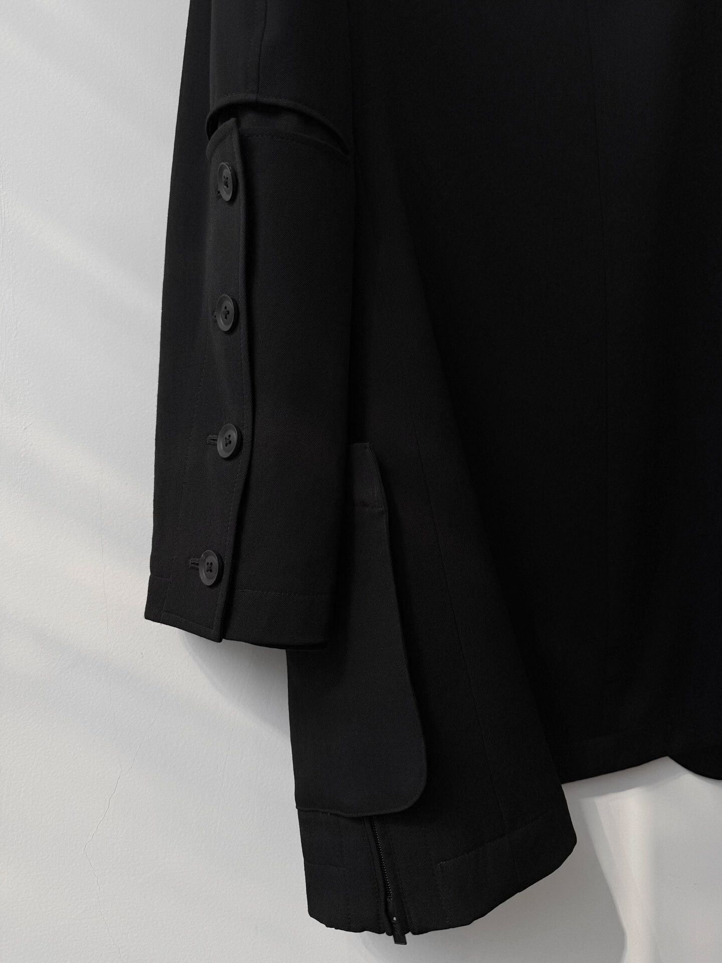 Yohji Yamamoto Yohji Yamamoto Black Gaba Wool Jacket Size US M / EU 48-50 / 2 - 5 Thumbnail