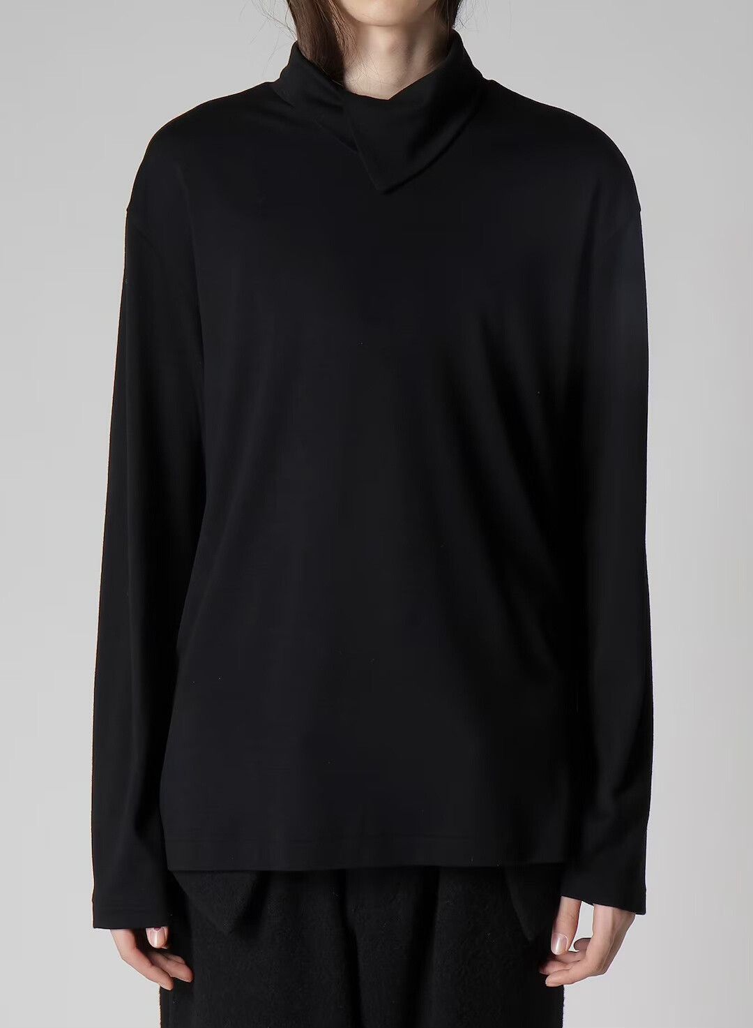 Yohji Yamamoto black wool long sleeve Yohji Yamamoto shirt Size US M / EU 48-50 / 2 - 8 Thumbnail