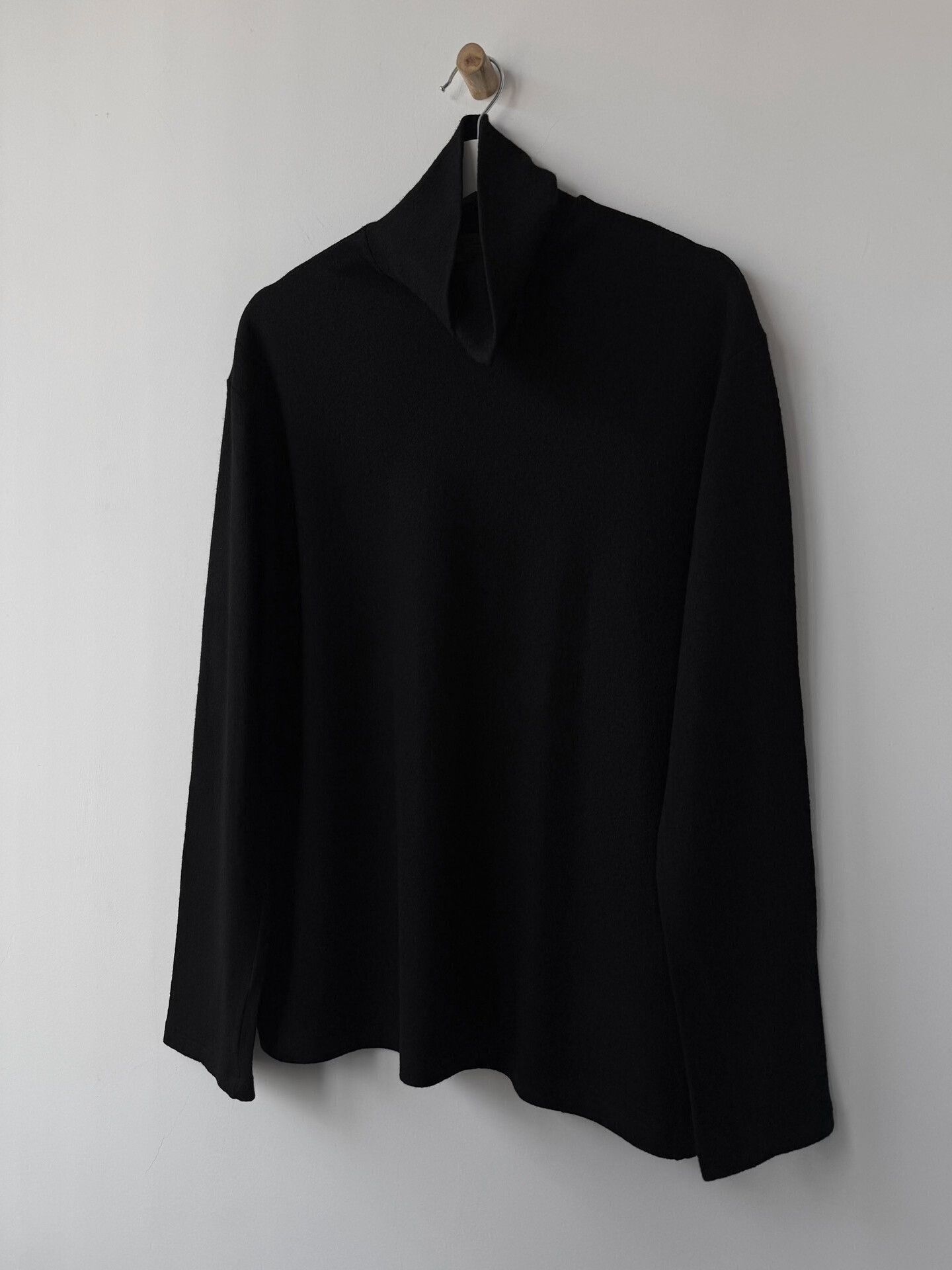 Yohji Yamamoto black wool long sleeve Yohji Yamamoto shirt Size US M / EU 48-50 / 2 - 3 Thumbnail
