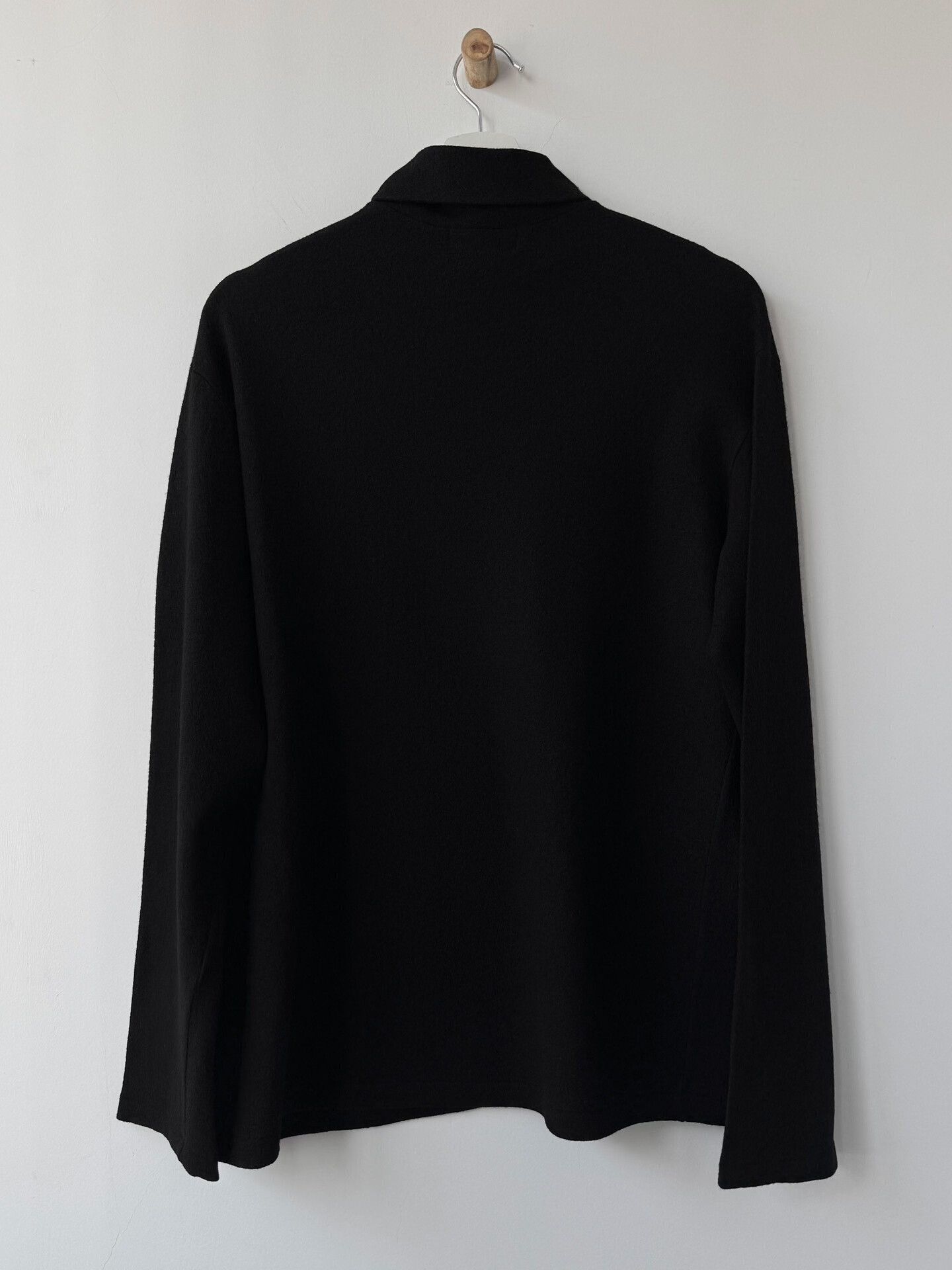 Yohji Yamamoto black wool long sleeve Yohji Yamamoto shirt Size US M / EU 48-50 / 2 - 6 Thumbnail