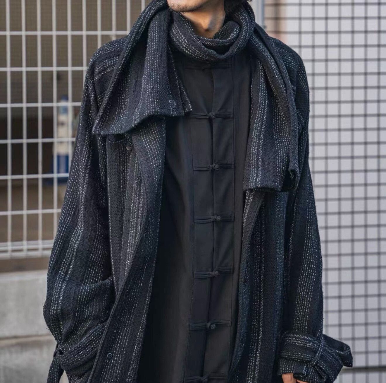 Yohji Yamamoto Yohji Yamamoto Black Cotton Shirt Size US L / EU 52-54 / 3 - 6 Thumbnail