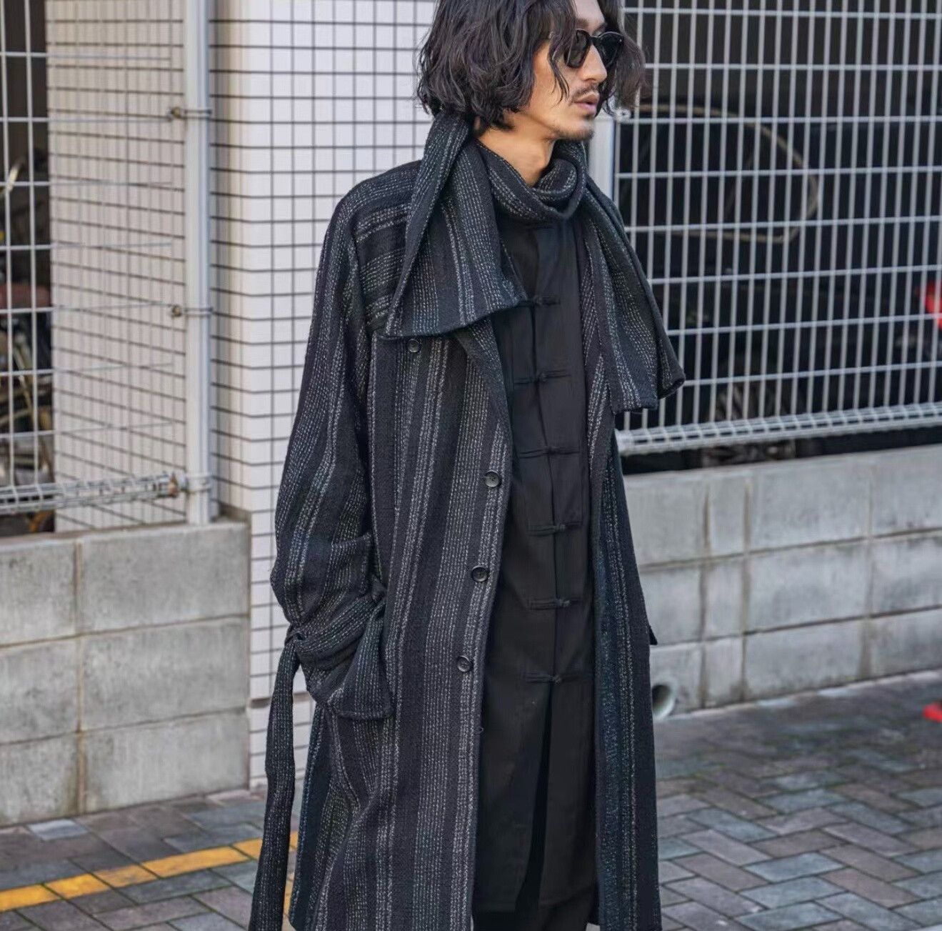 Yohji Yamamoto Yohji Yamamoto Black Cotton Shirt Size US L / EU 52-54 / 3 - 5 Thumbnail