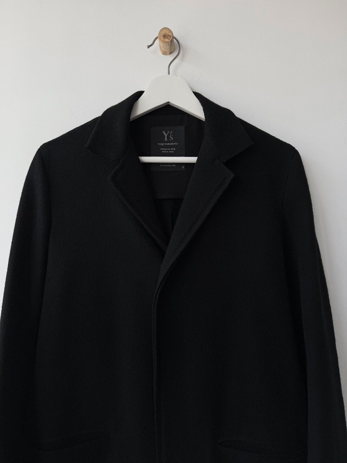 Yohji Yamamoto yohji yamamoto y's minimalist wool coat Size US M / EU 48-50 / 2 - 2 Thumbnail
