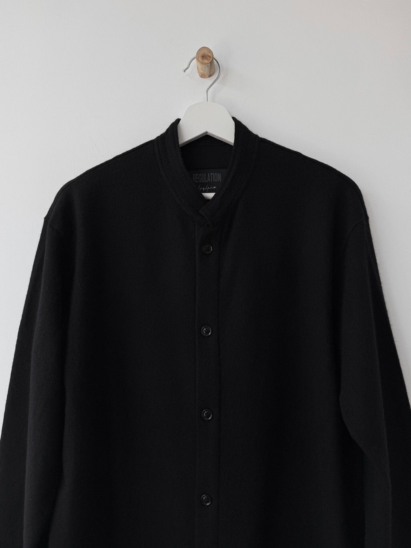 Yohji Yamamoto yohji yamamoto black wool jacket Size US L / EU 52-54 / 3 - 2 Thumbnail