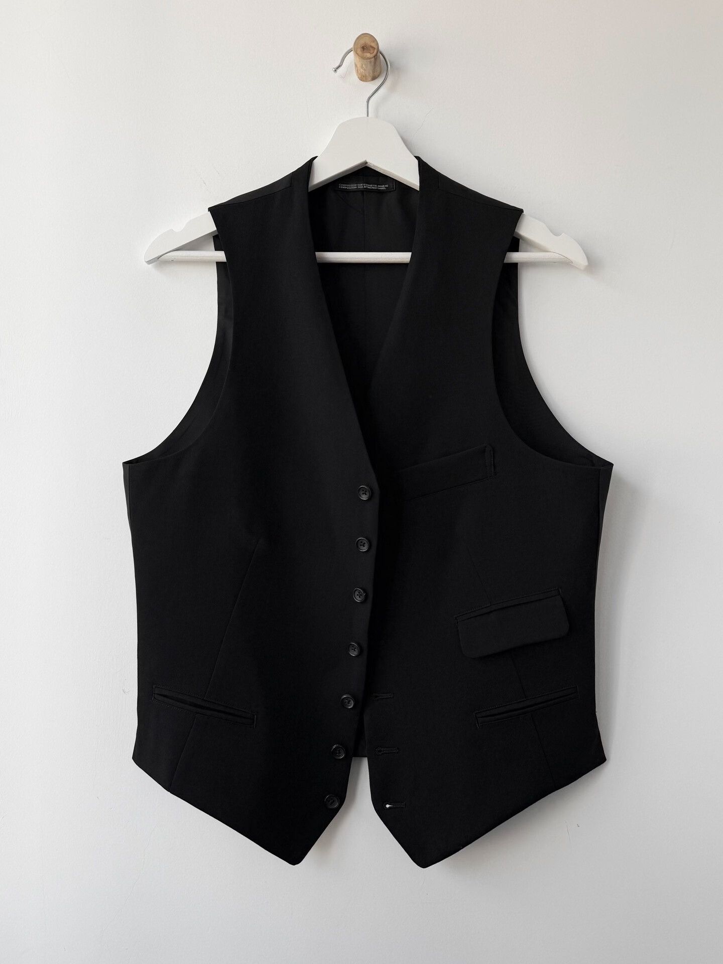 Yohji Yamamoto yohji yamamoto gaba wool black vest Size US M / EU 48-50 / 2 - 3 Thumbnail