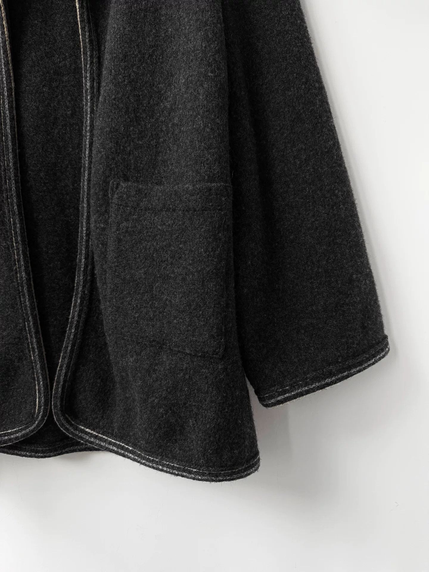 Y's Yohji Yamamoto Wool Jacket with Contrast Edges Size US L / EU 52-54 / 3 - 4 Thumbnail