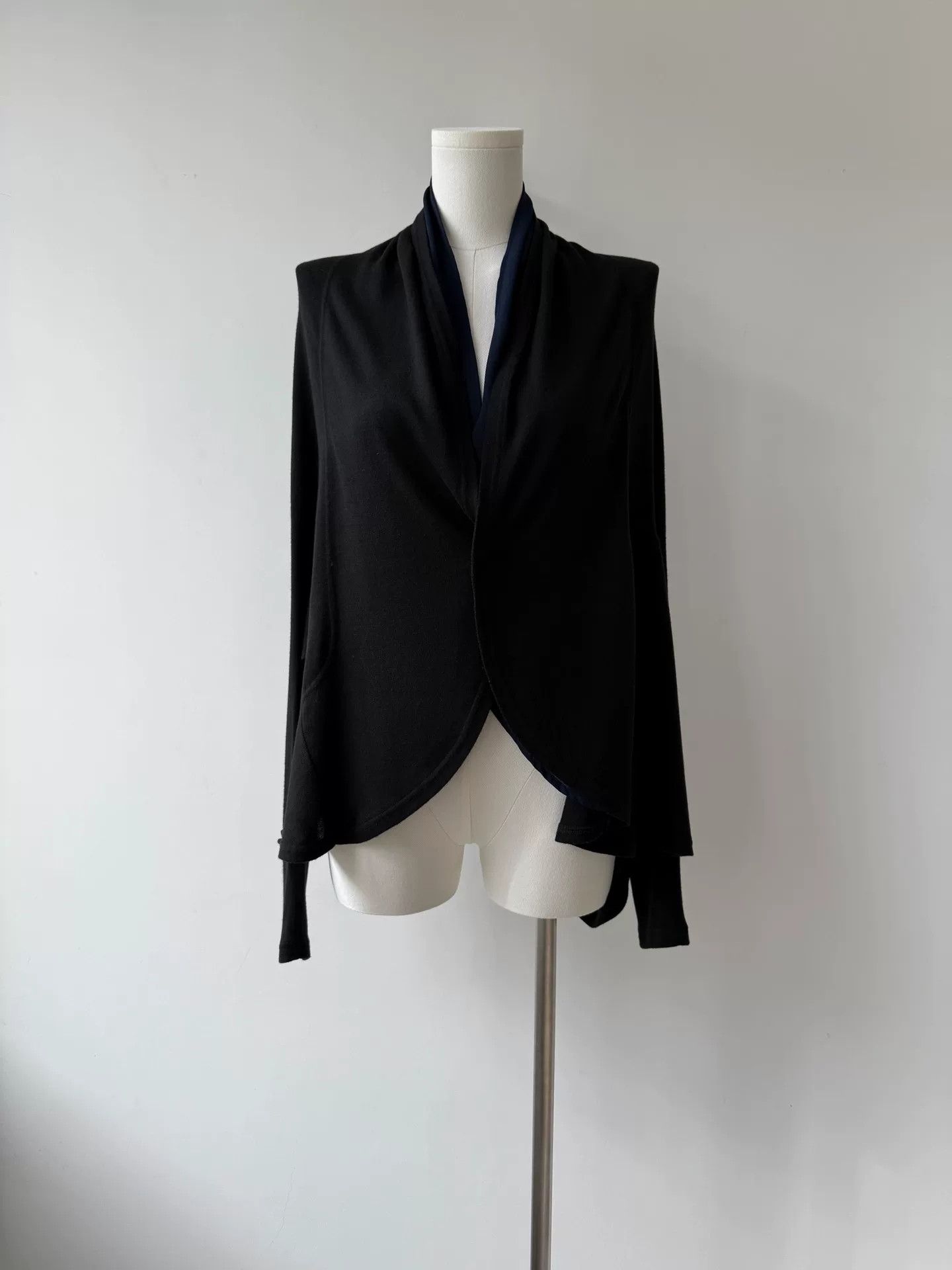Y's yohji yamamoto layered black cardigan Size US M / EU 48-50 / 2 - 4 Thumbnail