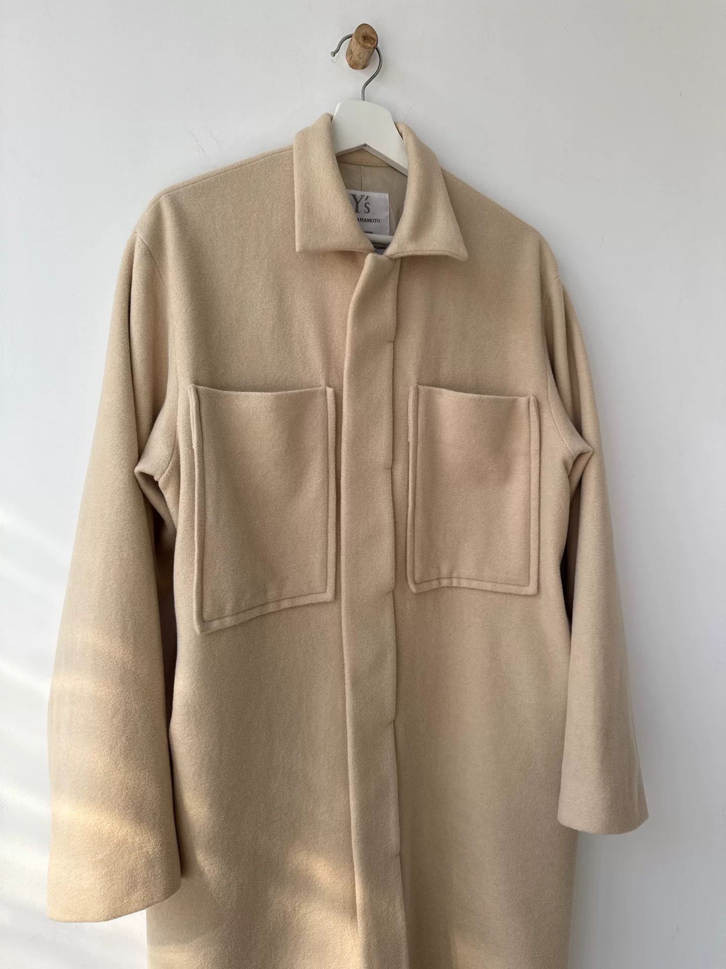 Y's yohji yamamoto wool coat with pockets Size US L / EU 52-54 / 3 - 4 Thumbnail
