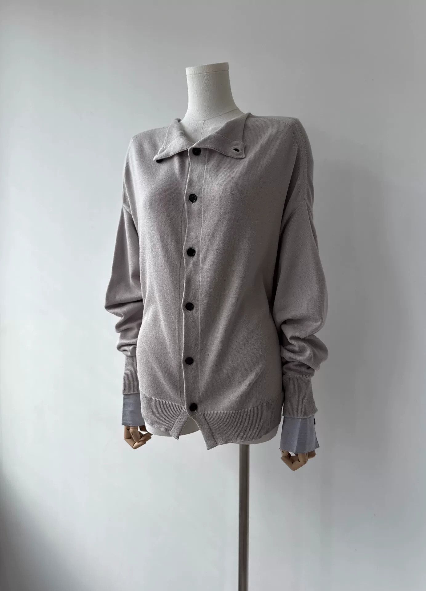 Y's Yohji Yamamoto Y's Layered Knit Cardigan Size M / US 6-8 / IT 42-44 - 4 Thumbnail