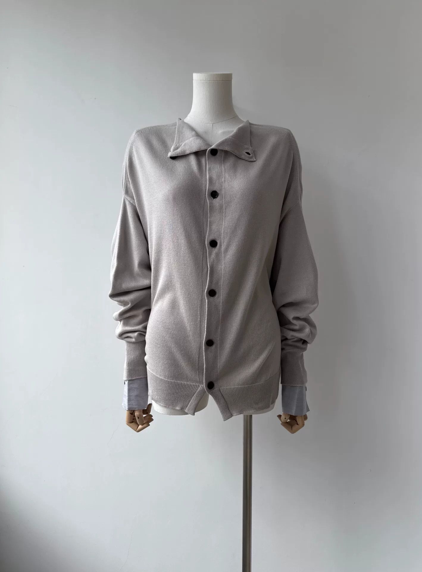 Y's Yohji Yamamoto Y's Layered Knit Cardigan Size M / US 6-8 / IT 42-44 - 2 Thumbnail