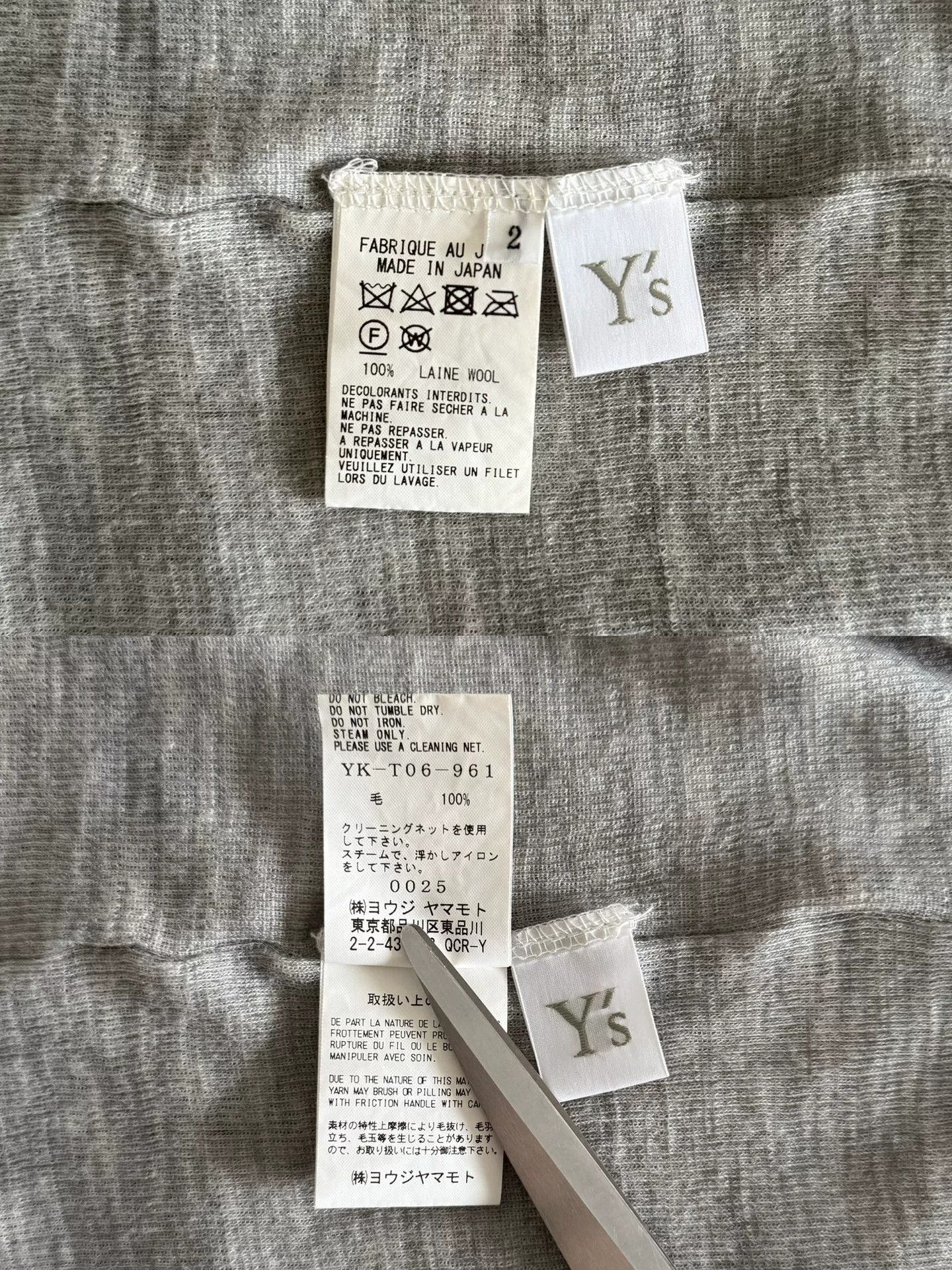 Y's unique wool turtleneck with asymmetrical stitching Size S / US 4 / IT 40 - 8 Thumbnail