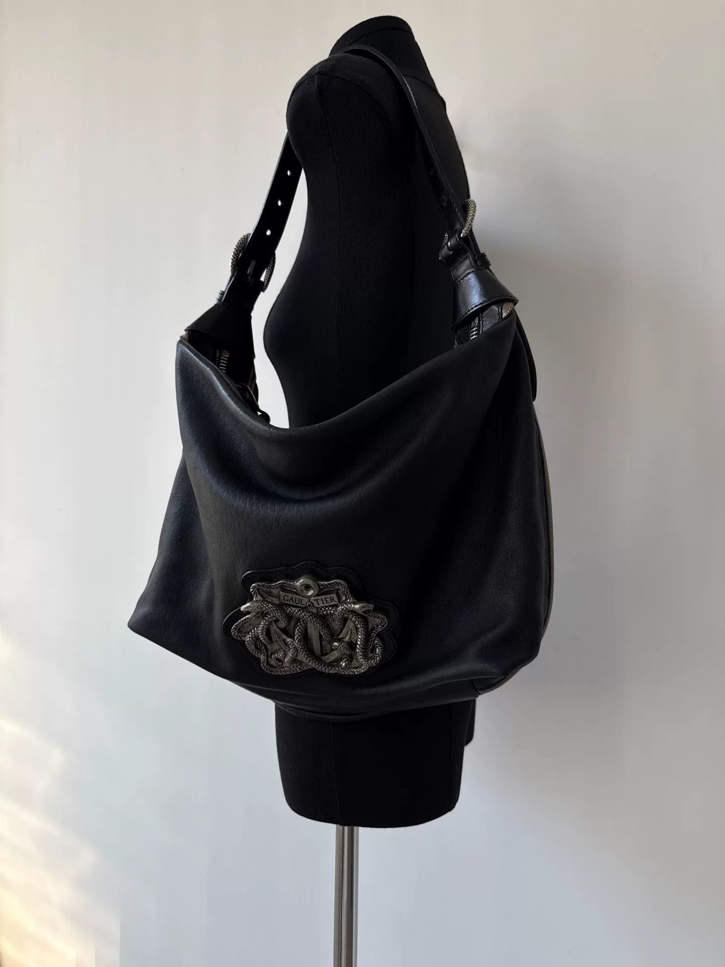 Jean Paul Gaultier Jean Paul Gaultier Black Leather Shoulder Bag Size ONE SIZE - 2 Thumbnail