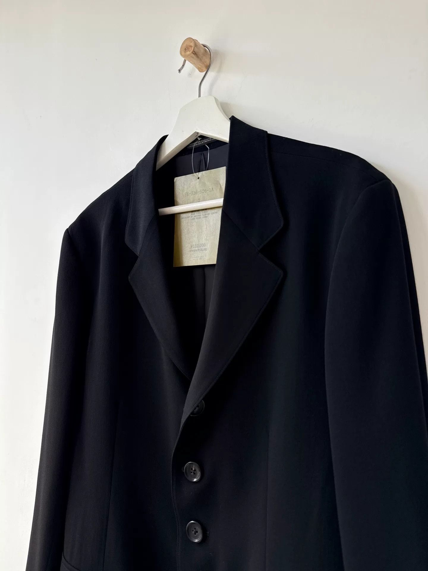 Yohji Yamamoto Yohji Yamamoto Black Wool Suit Jacket Size US L / EU 52-54 / 3 - 7 Thumbnail