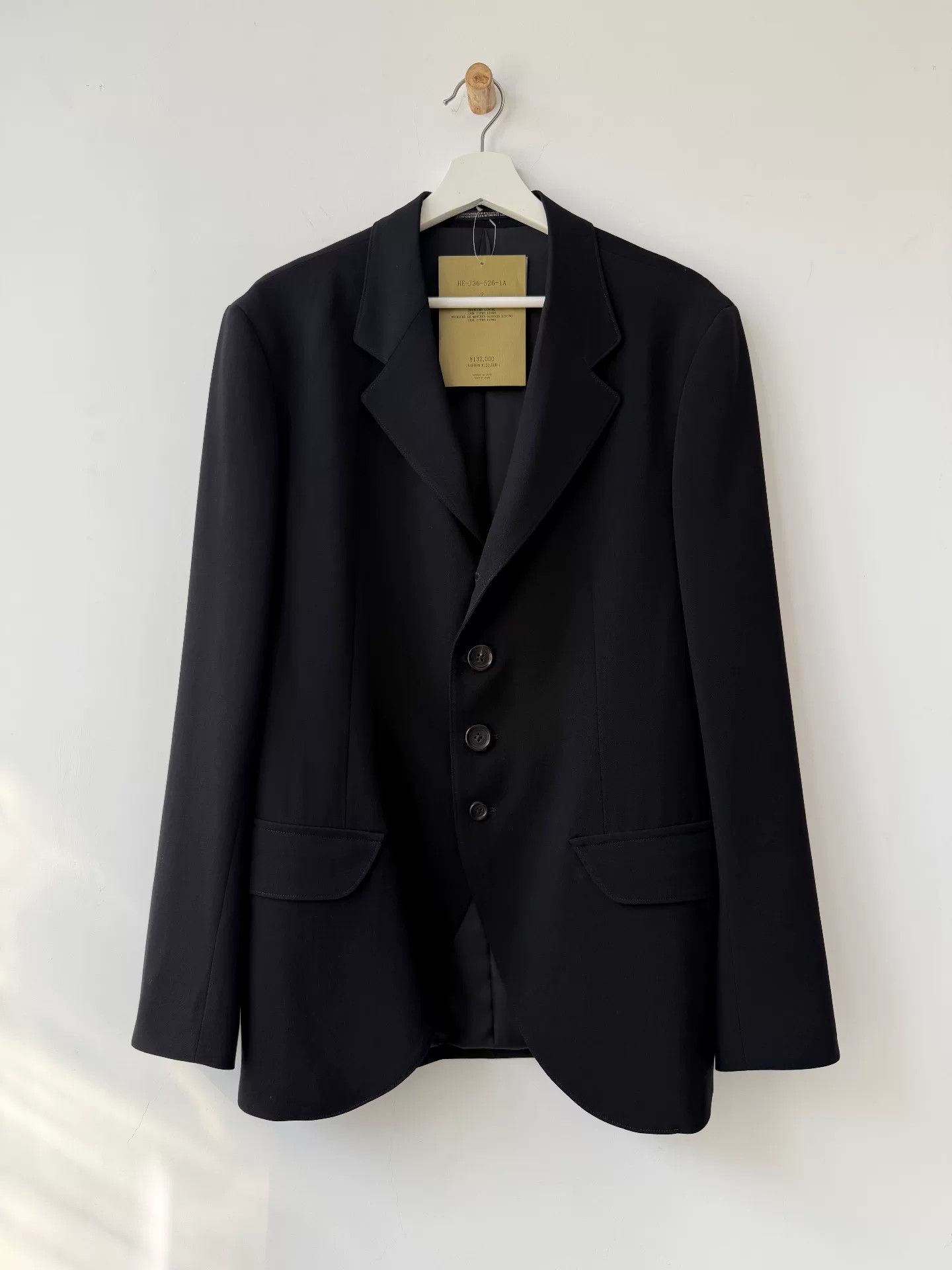 Yohji Yamamoto Yohji Yamamoto Black Wool Suit Jacket Size US L / EU 52-54 / 3 - 2 Thumbnail