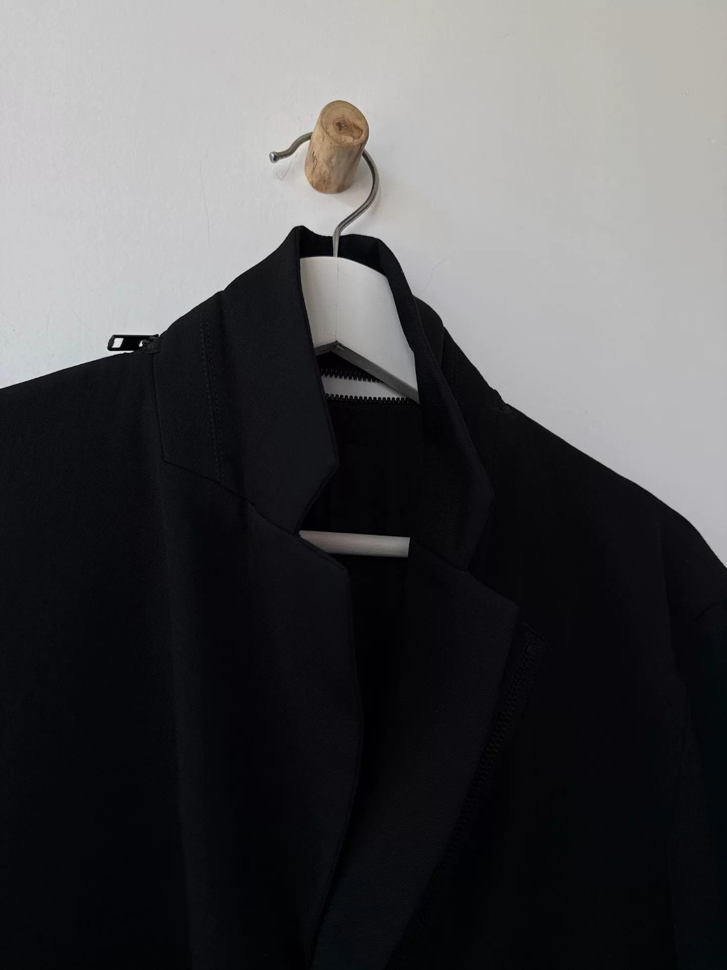 Yohji Yamamoto Yohji Yamamoto Black Wool Suit Jacket Size US L / EU 52-54 / 3 - 6 Thumbnail