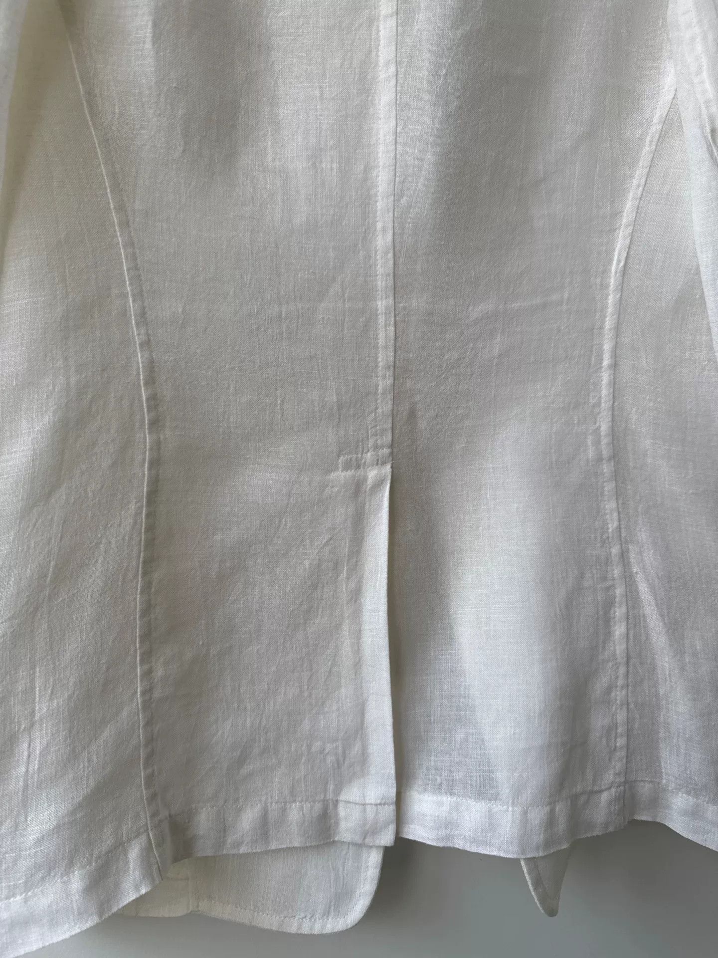 Y's minimalist white linen suit jacket Size US S / EU 44-46 / 1 - 7 Thumbnail