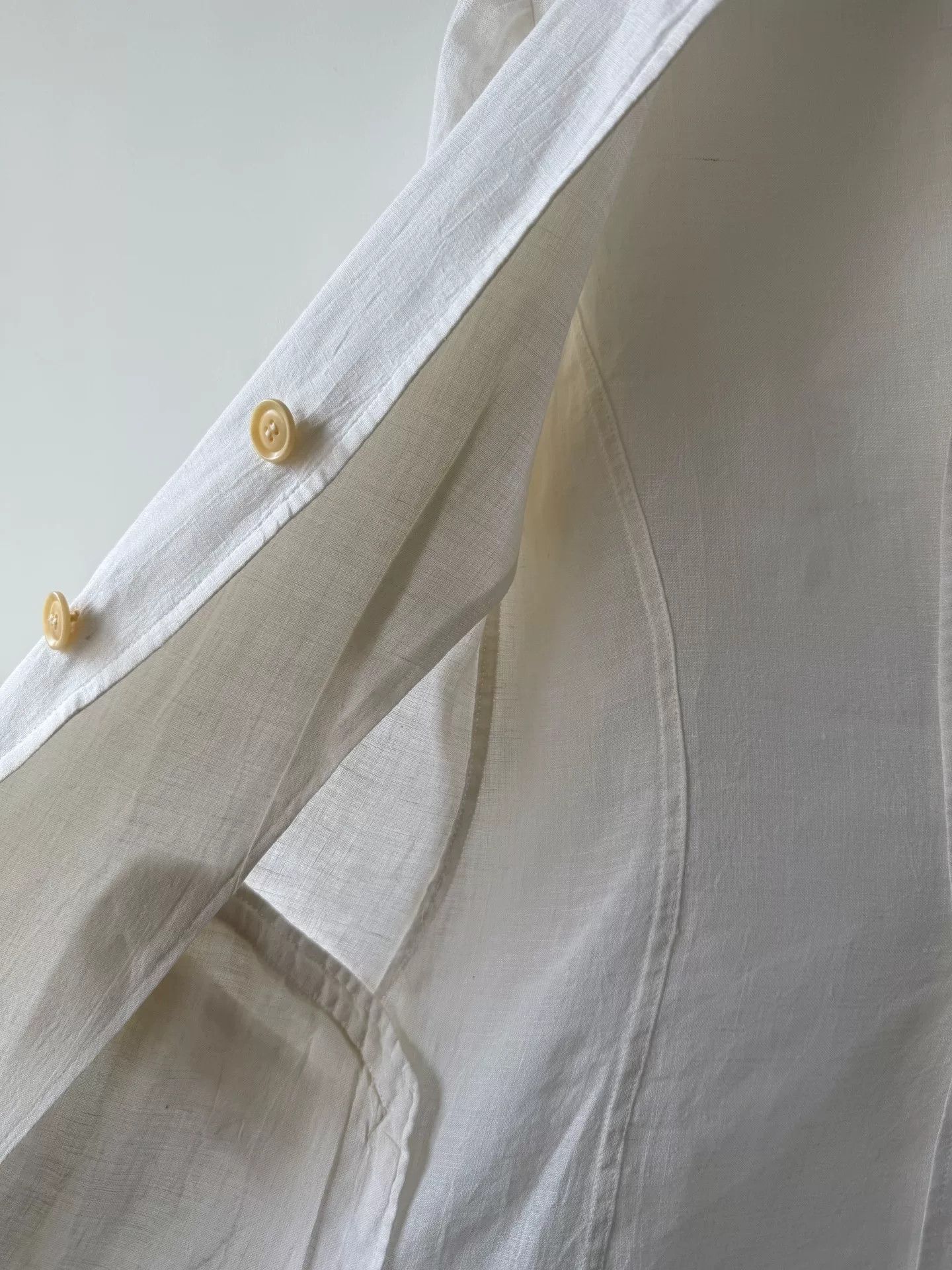 Y's minimalist white linen suit jacket Size US S / EU 44-46 / 1 - 6 Thumbnail