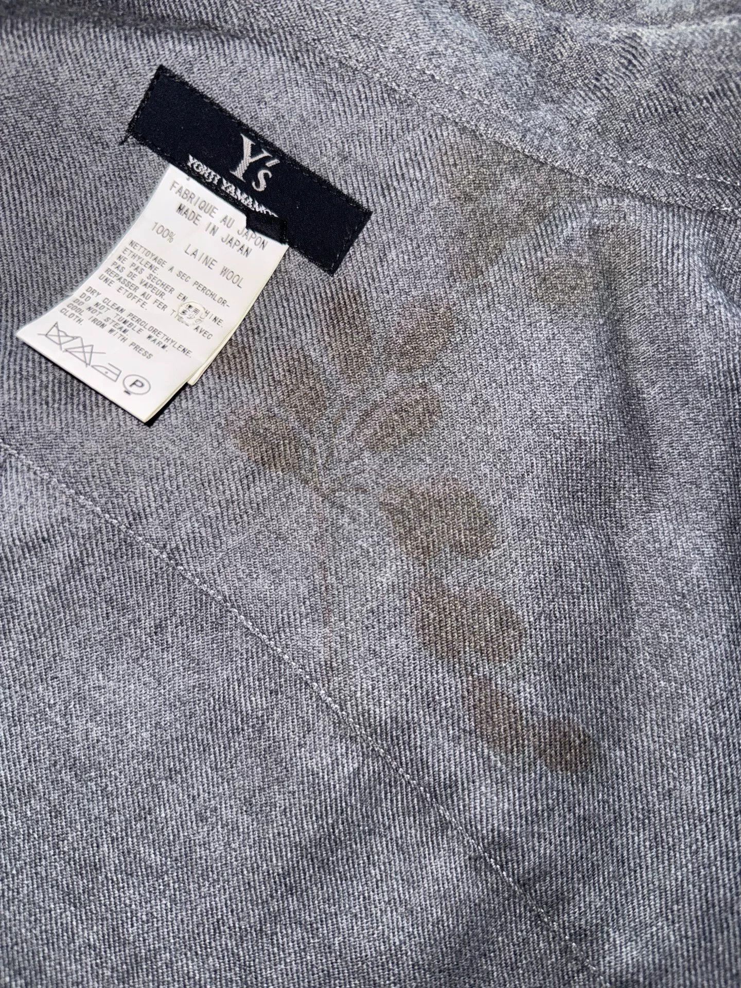 Yohji Yamamoto Yohji Yamamoto Gray Wool Plant-Dyed Shirt Size US M / EU 48-50 / 2 - 6 Thumbnail
