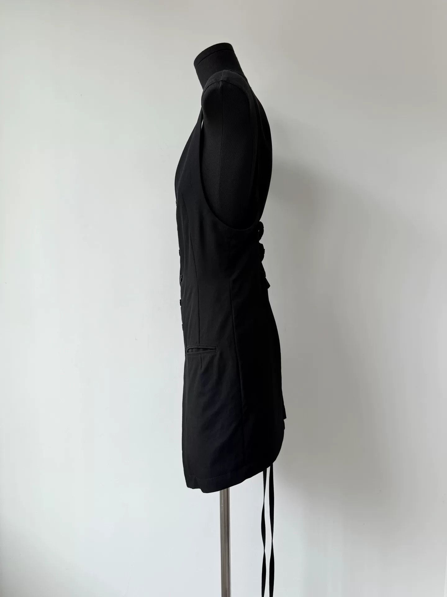 Limi Feu Yohji Yamamoto Sleeveless Vest with Ties Size ONE SIZE - 3 Thumbnail