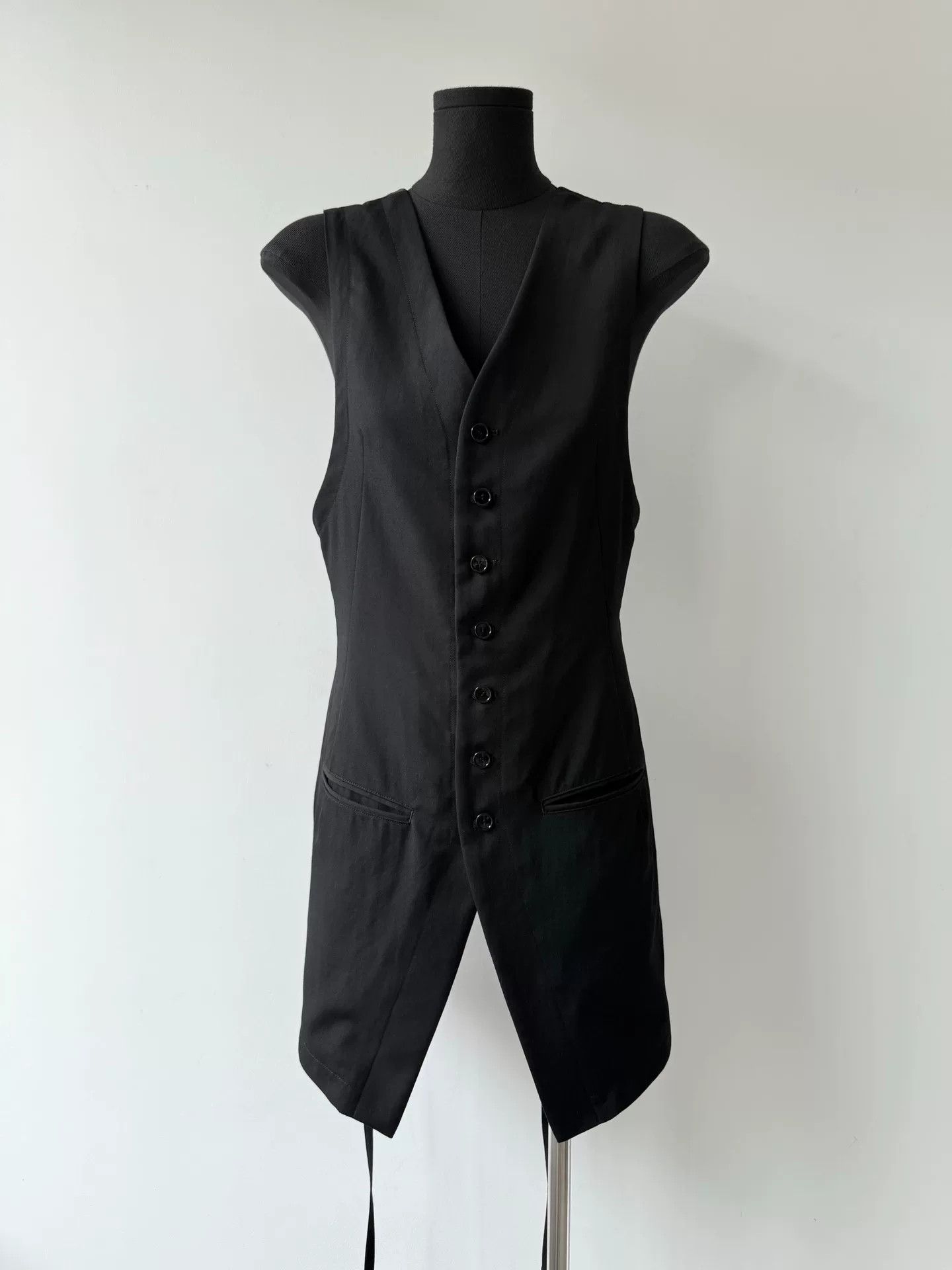 Limi Feu Yohji Yamamoto Sleeveless Vest with Ties Size ONE SIZE - 5 Thumbnail