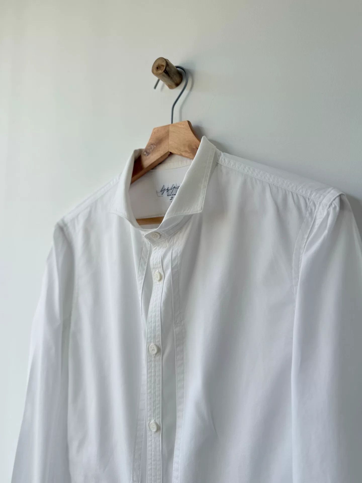 Yohji Yamamoto Yohji Yamamoto White Long Sleeve Shirt Size US M / EU 48-50 / 2 - 5 Thumbnail
