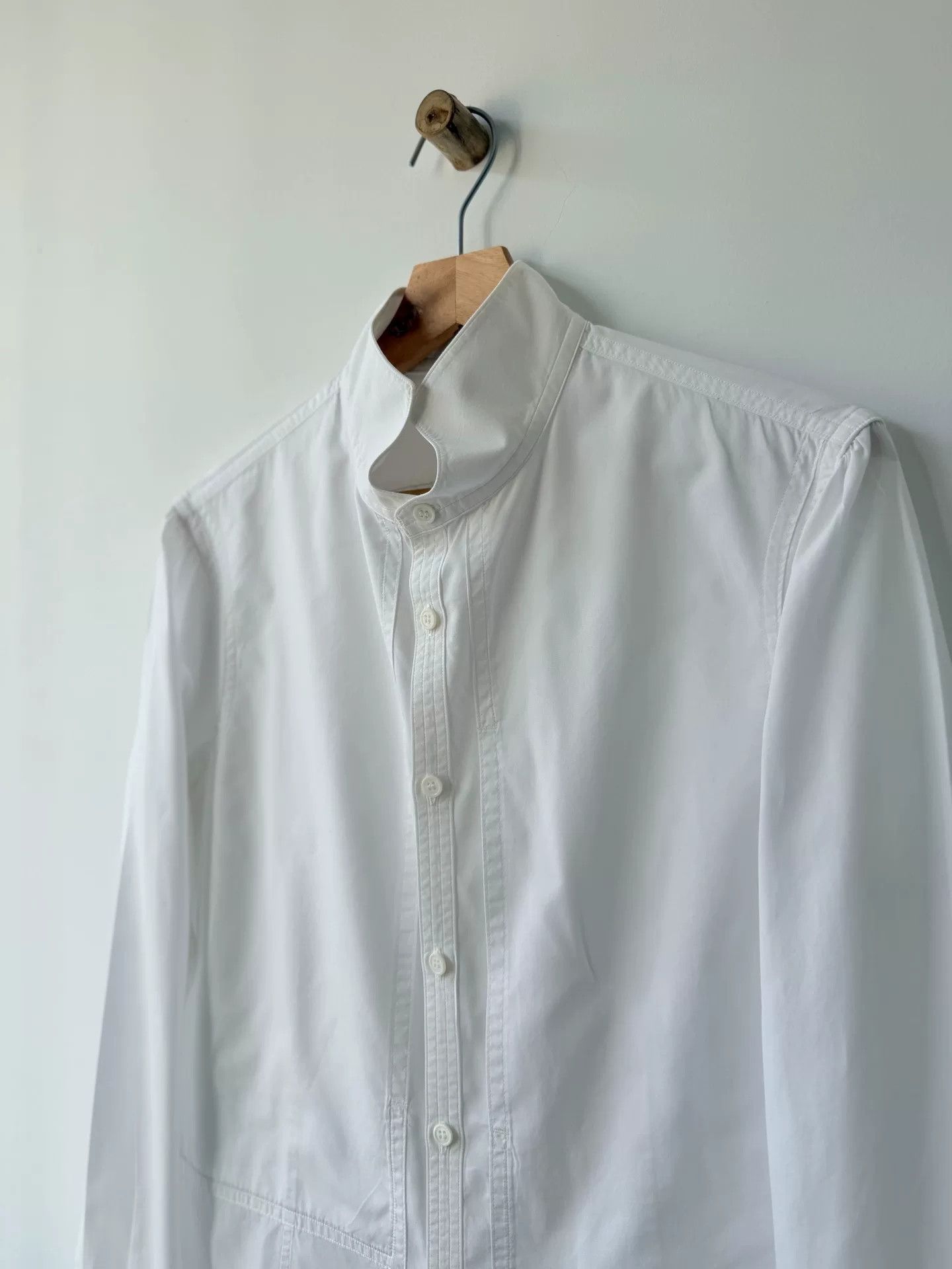 Yohji Yamamoto Yohji Yamamoto White Long Sleeve Shirt Size US M / EU 48-50 / 2 - 3 Thumbnail
