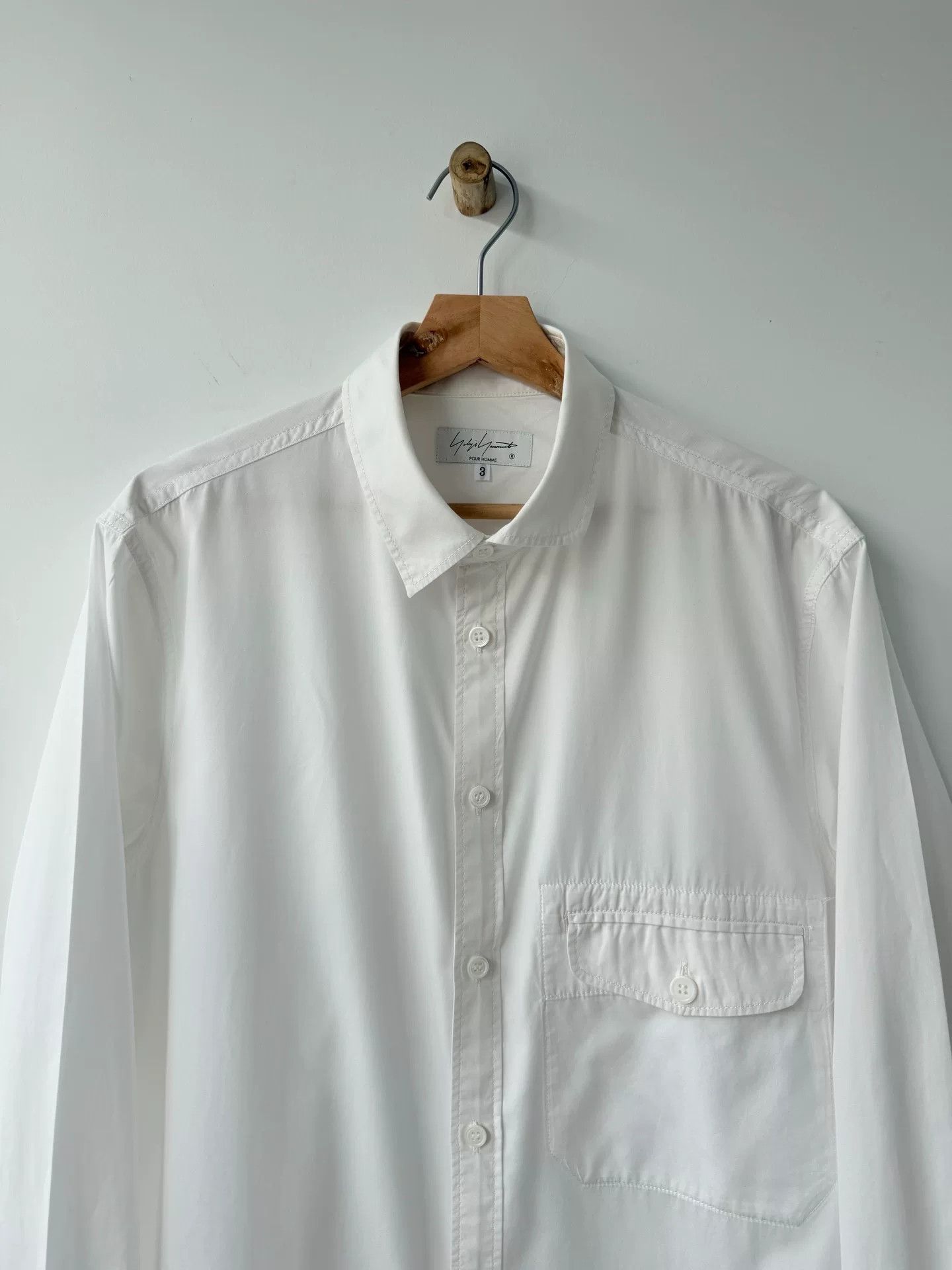 Yohji Yamamoto yohji yamamoto pour homme white shirt Size US M / EU 48-50 / 2 - 2 Thumbnail