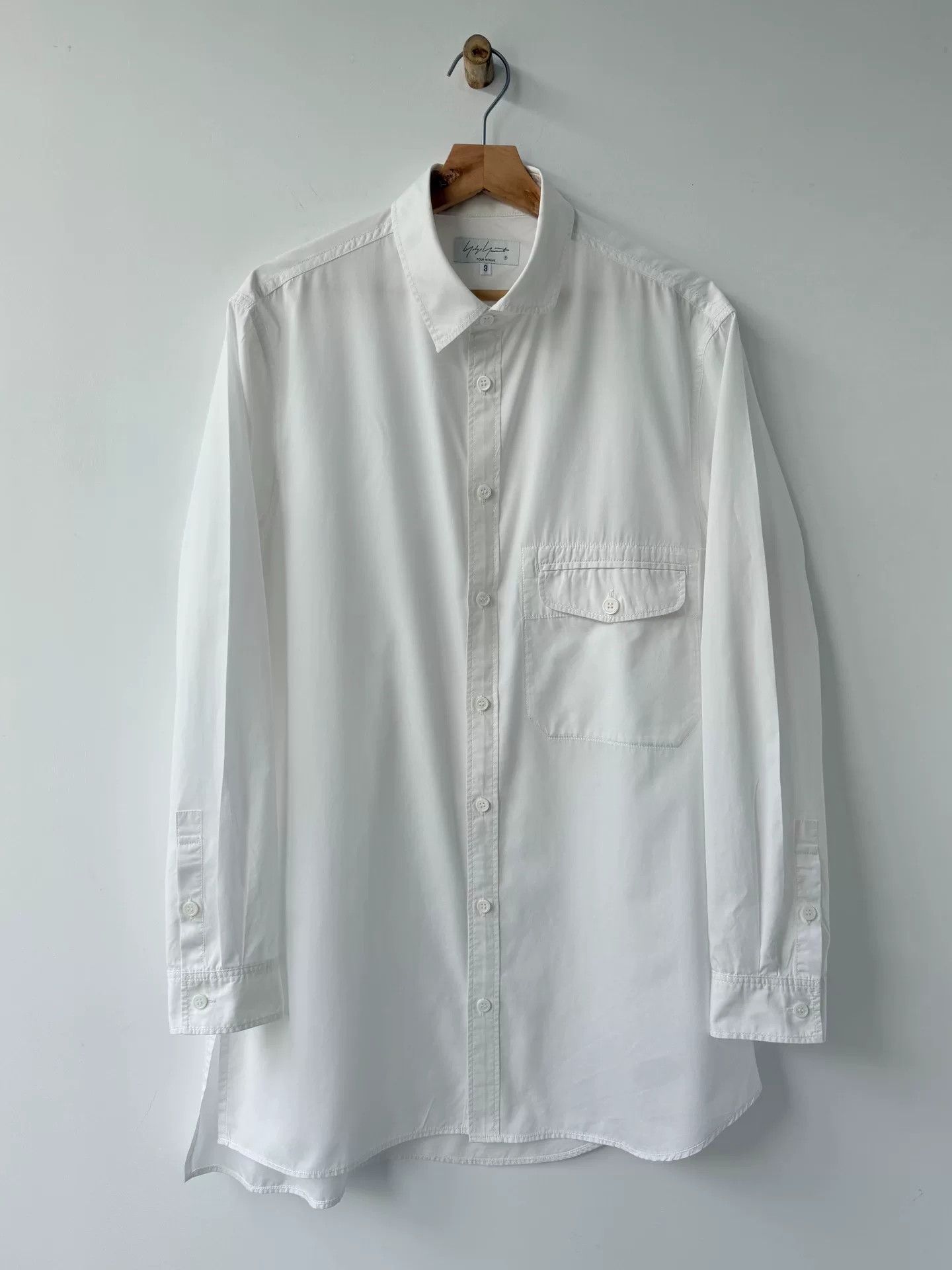 Yohji Yamamoto yohji yamamoto pour homme white shirt Size US M / EU 48-50 / 2 - 8 Thumbnail