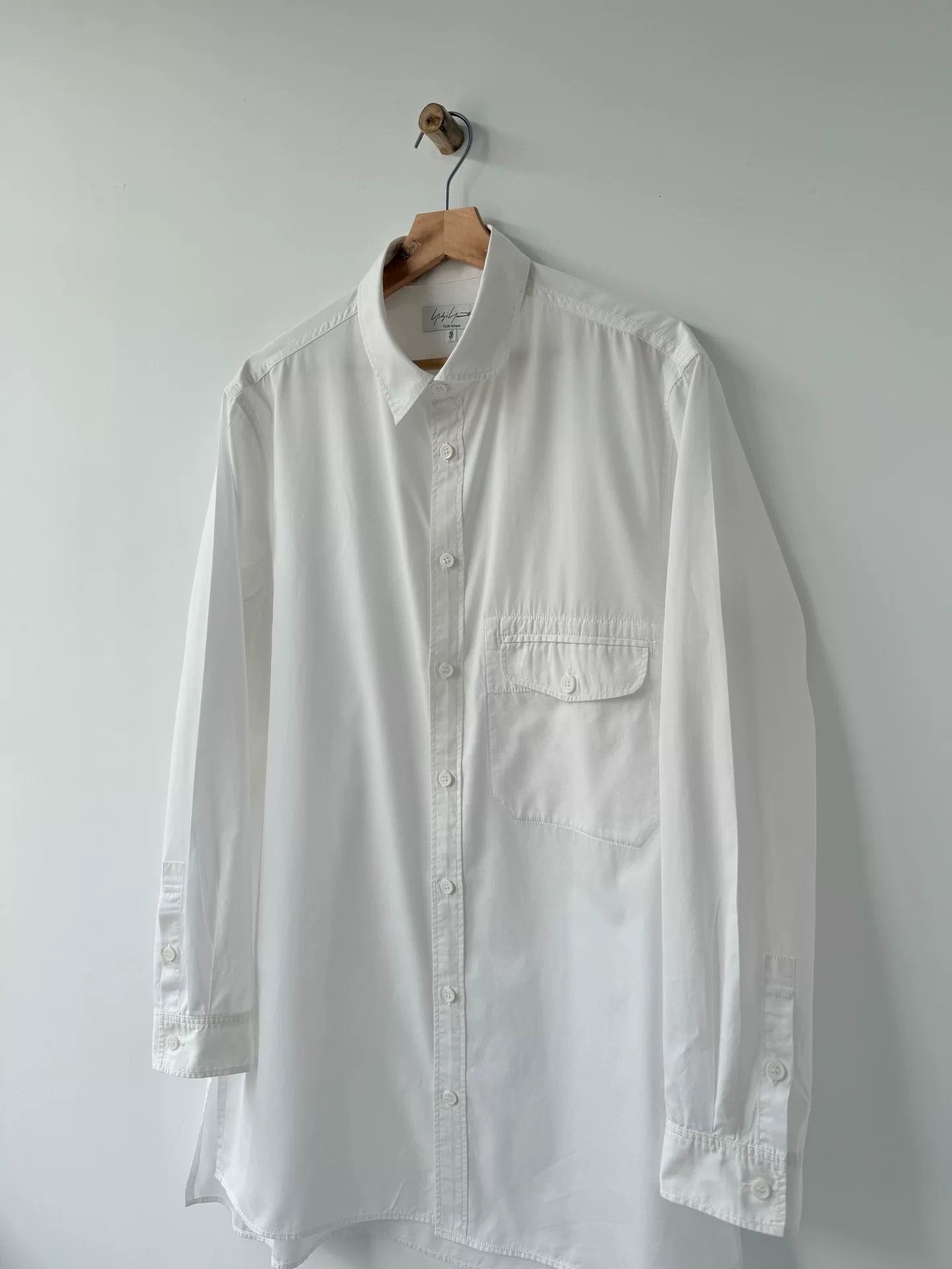 Yohji Yamamoto yohji yamamoto pour homme white shirt Size US M / EU 48-50 / 2 - 3 Thumbnail