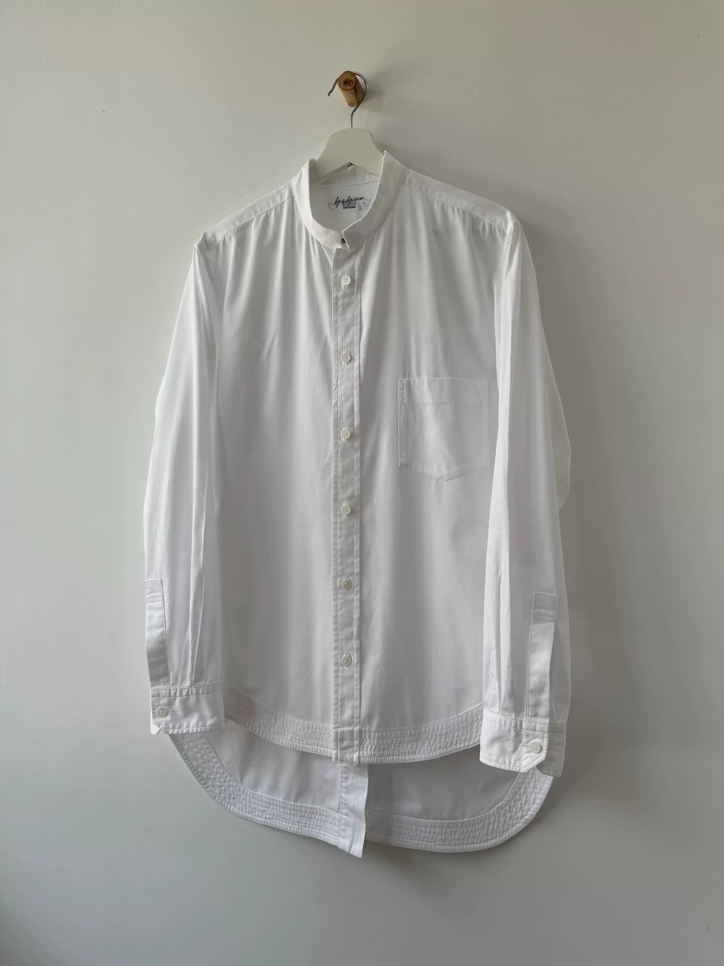 Yohji Yamamoto Yohji Yamamoto 90s White Button-Up Shirt Size US L / EU 52-54 / 3 - 2 Thumbnail