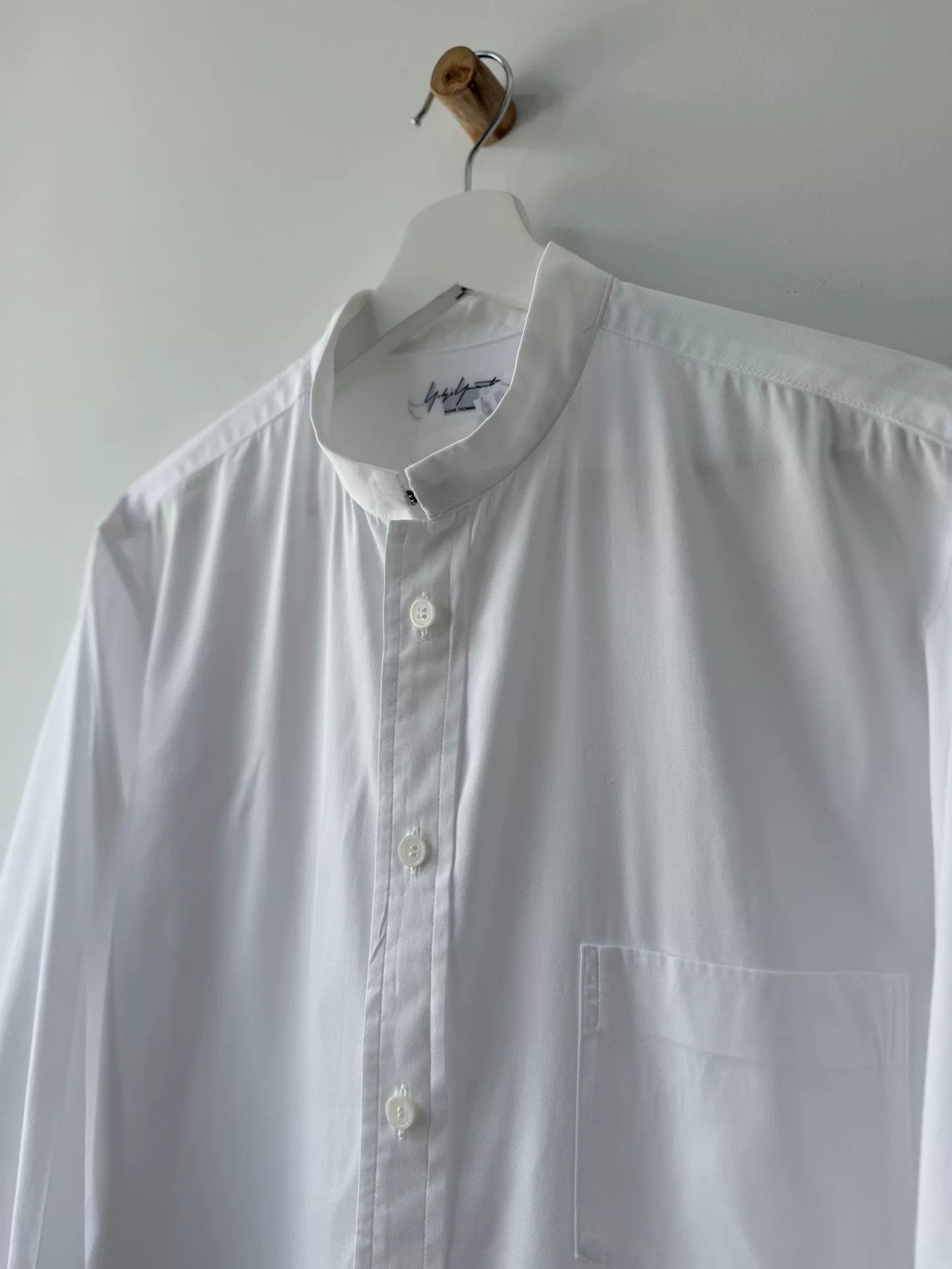 Yohji Yamamoto Yohji Yamamoto 90s White Button-Up Shirt Size US L / EU 52-54 / 3 - 6 Thumbnail