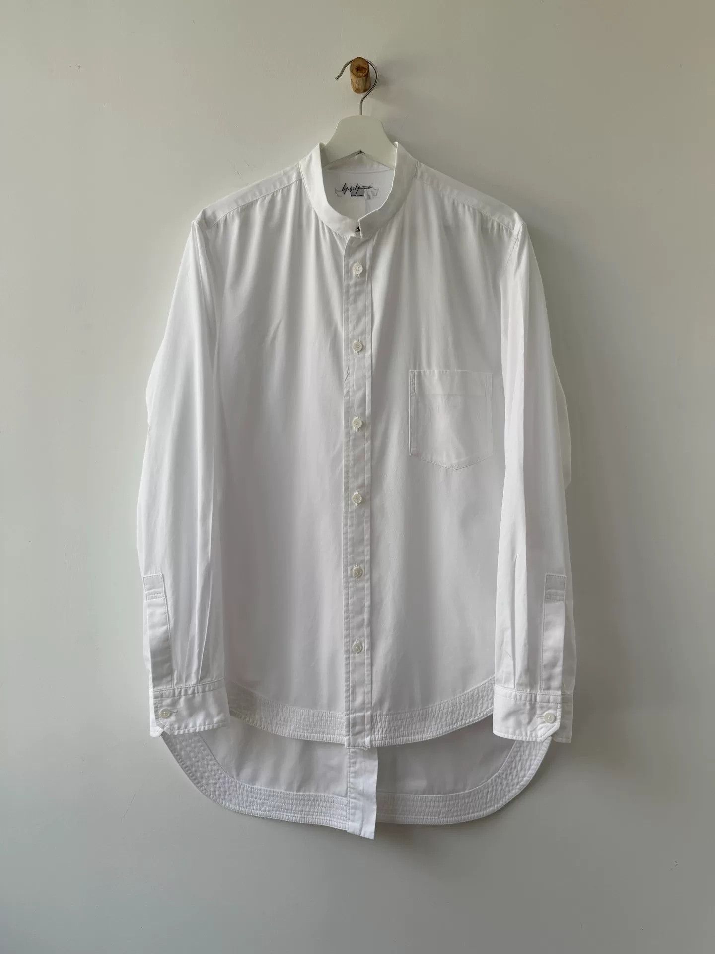 Yohji Yamamoto Yohji Yamamoto 90s White Button-Up Shirt Size US L / EU 52-54 / 3 - 3 Thumbnail
