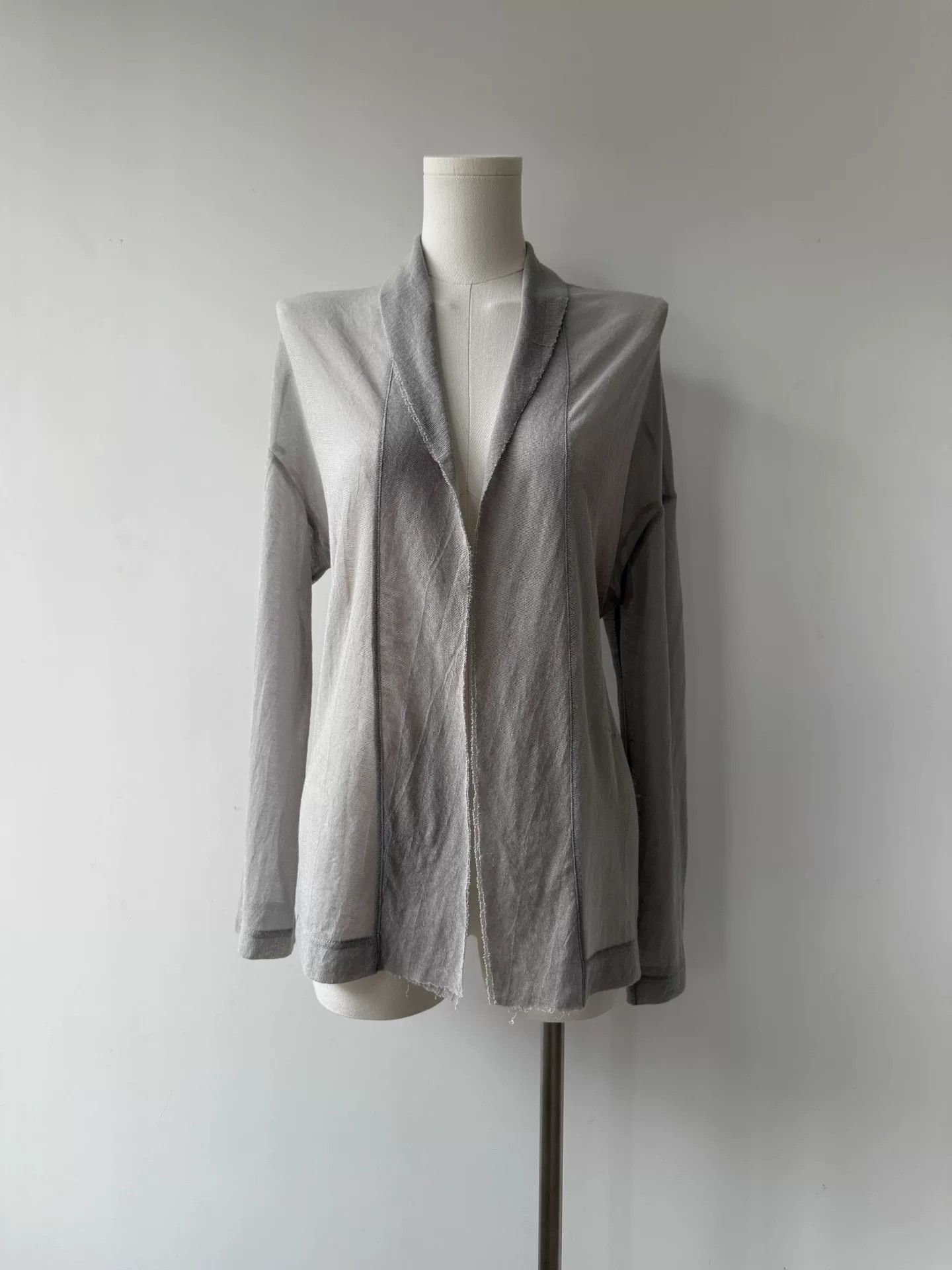 Y's Yohji Yamamoto Double-Layered Knit Cardigan Size M / US 6-8 / IT 42-44 - 2 Thumbnail