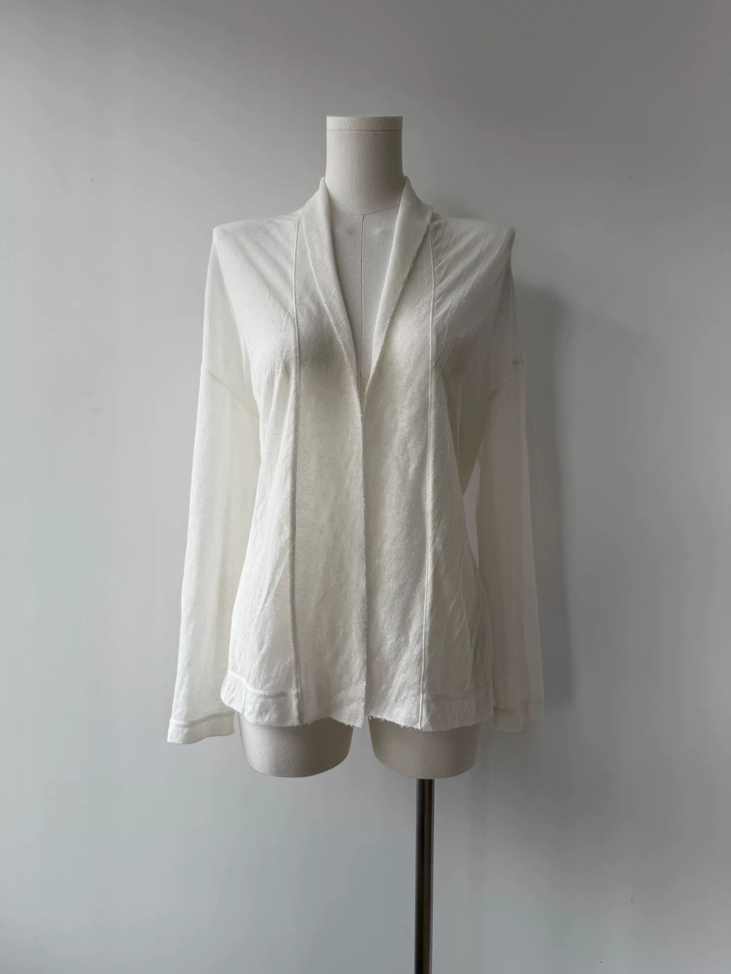 Y's Yohji Yamamoto Double-Layered Knit Cardigan Size M / US 6-8 / IT 42-44 - 3 Thumbnail