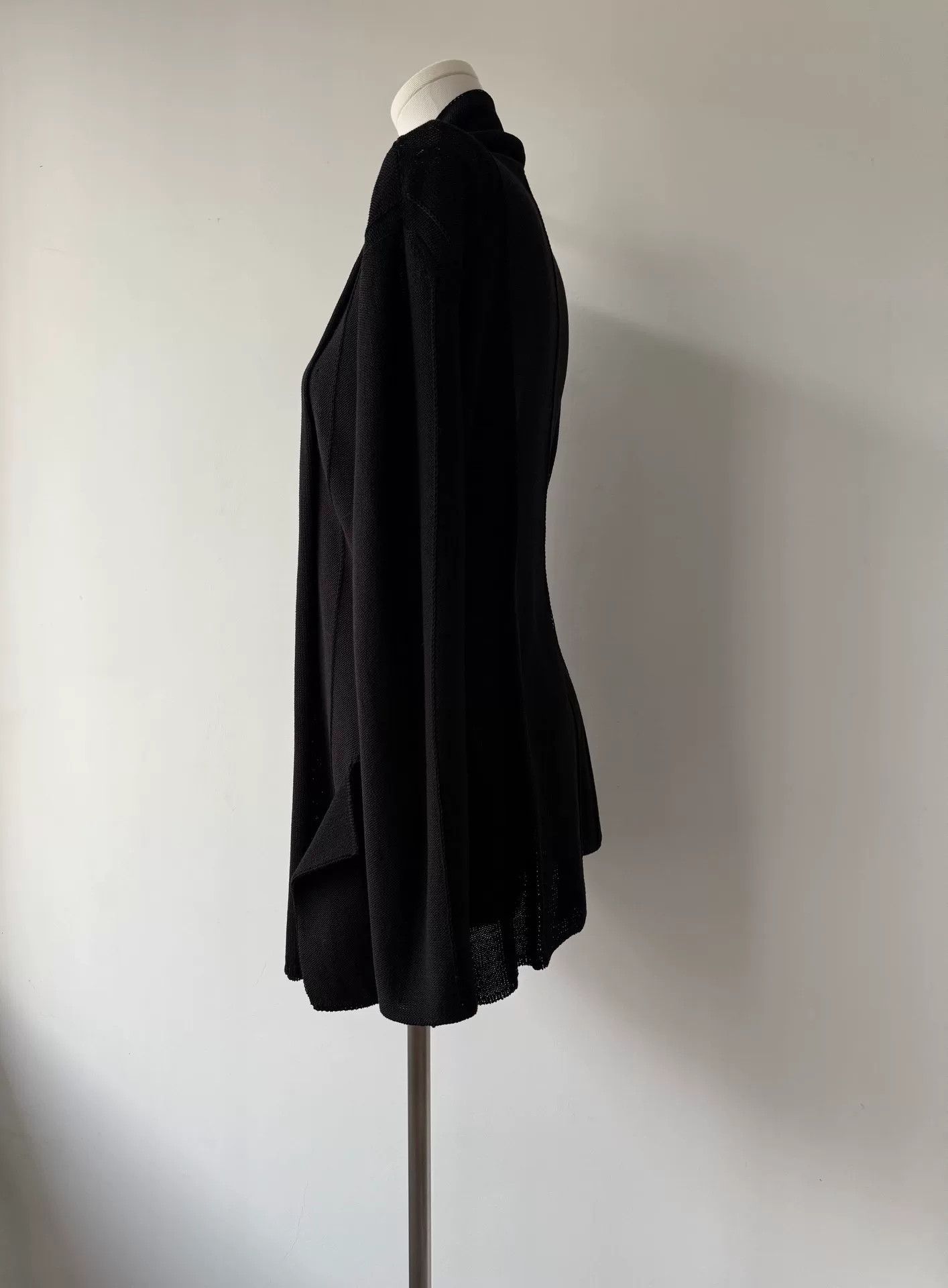 Yohji Yamamoto black genderless draped cardigan by yohji yamamoto Size US M / EU 48-50 / 2 - 6 Thumbnail