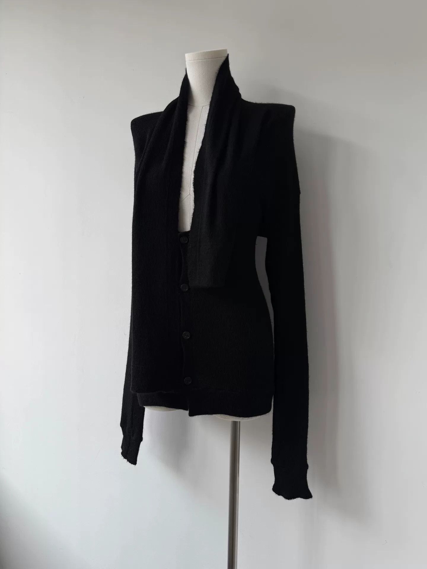 Y's yohji yamamoto y's wool cardigan with unique collar Size M / US 6-8 / IT 42-44 - 5 Thumbnail