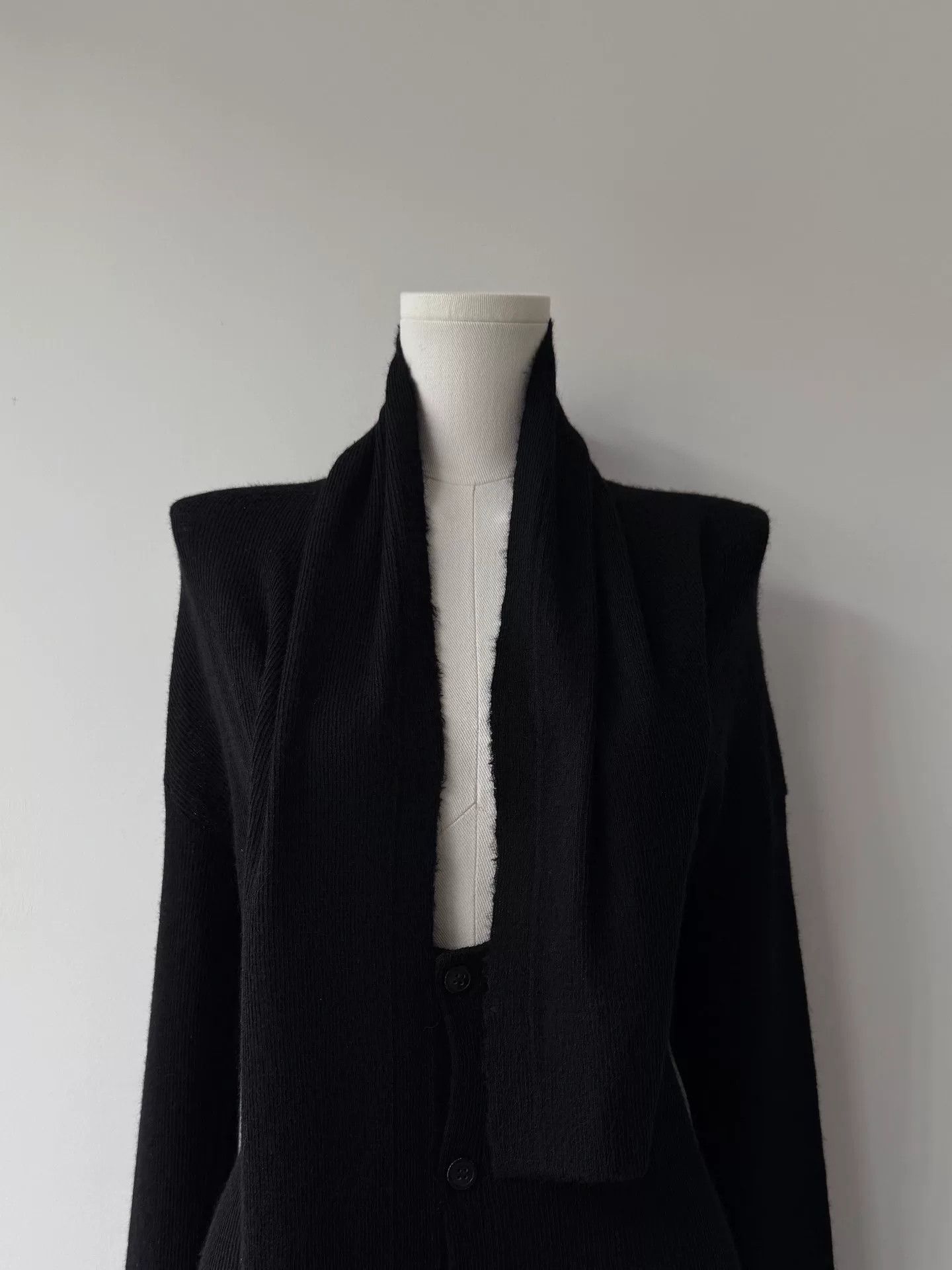 Y's yohji yamamoto y's wool cardigan with unique collar Size M / US 6-8 / IT 42-44 - 3 Thumbnail