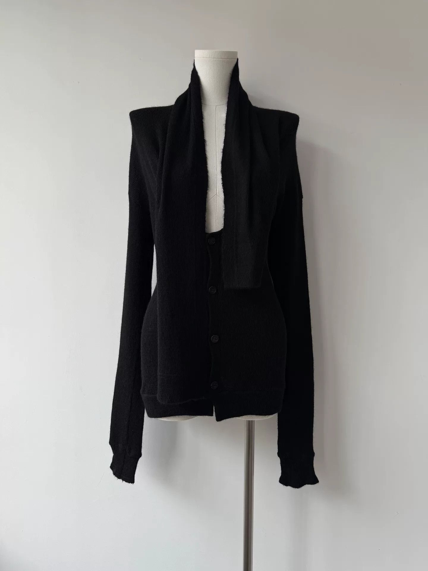 Y's yohji yamamoto y's wool cardigan with unique collar Size M / US 6-8 / IT 42-44 - 2 Thumbnail