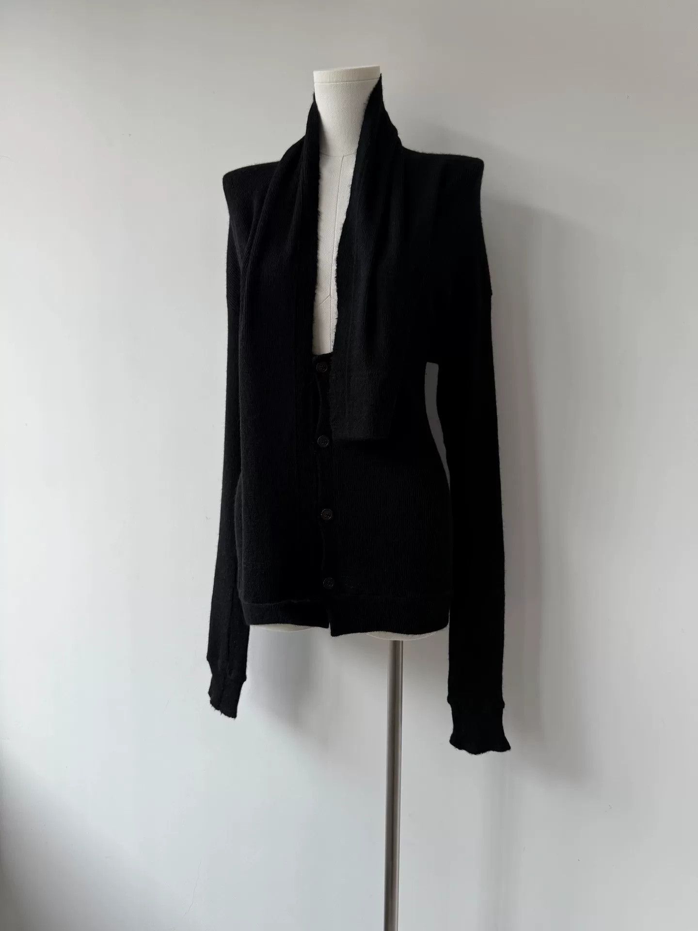 Y's yohji yamamoto y's wool cardigan with unique collar Size M / US 6-8 / IT 42-44 - 4 Thumbnail