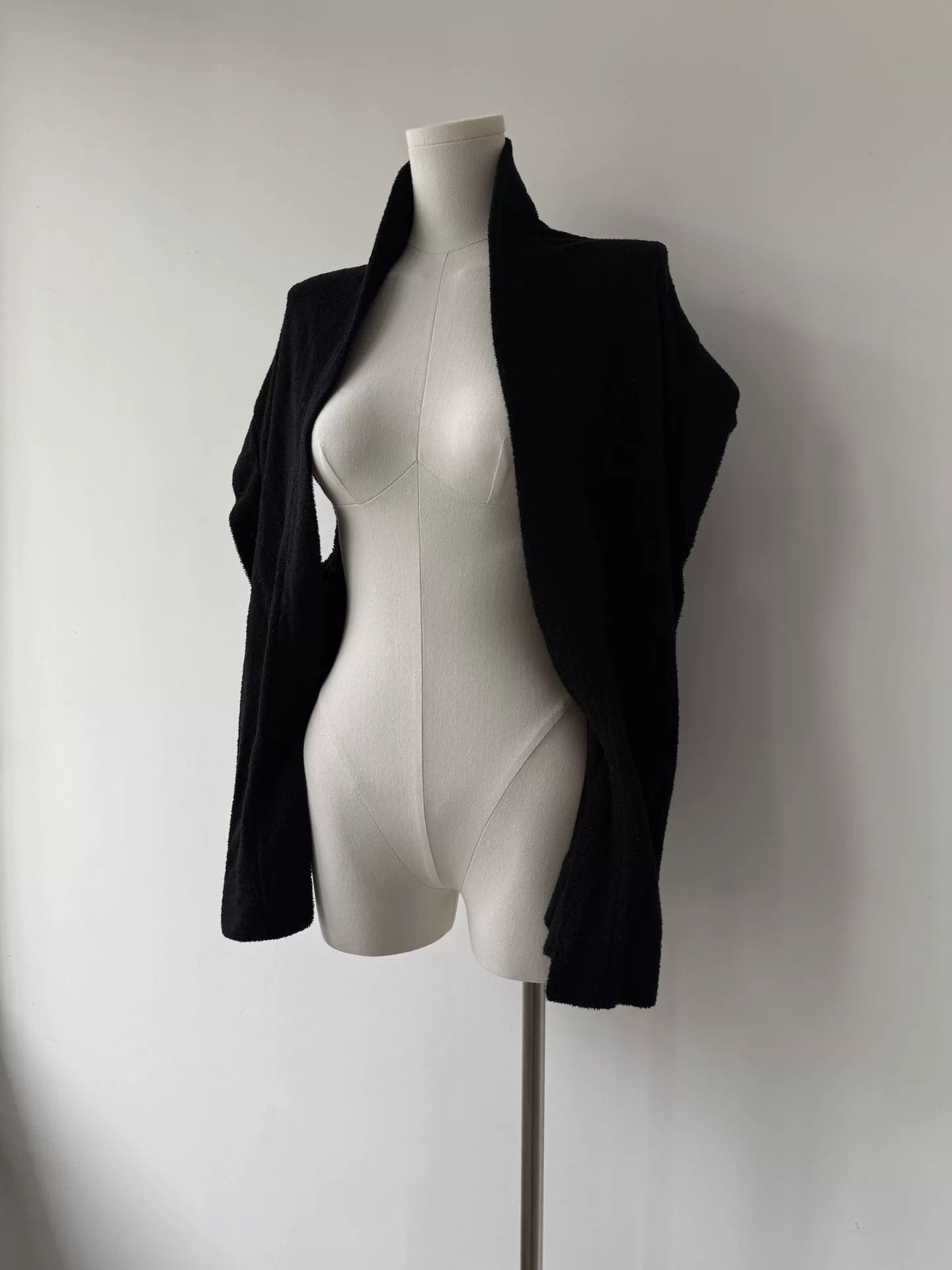 Y's Yohji Yamamoto Black Sleeveless Cardigan Size ONE SIZE - 3 Thumbnail