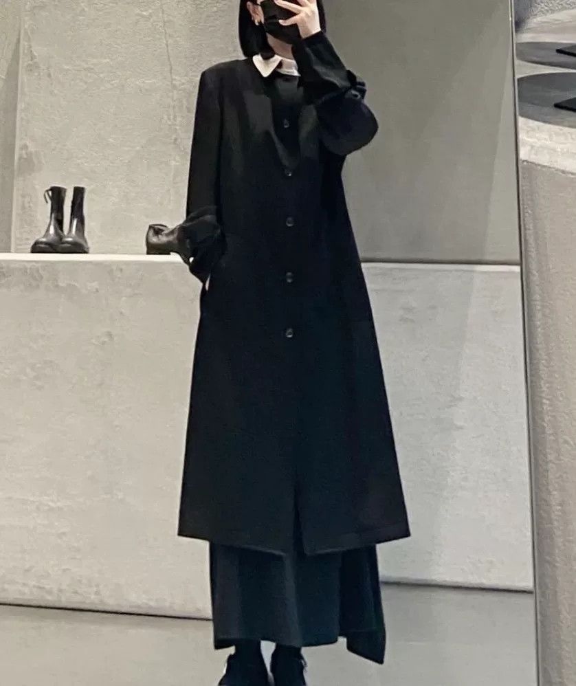Yohji Yamamoto yohji yamamoto pour homme wool coat Size US L / EU 52-54 / 3 - 7 Thumbnail